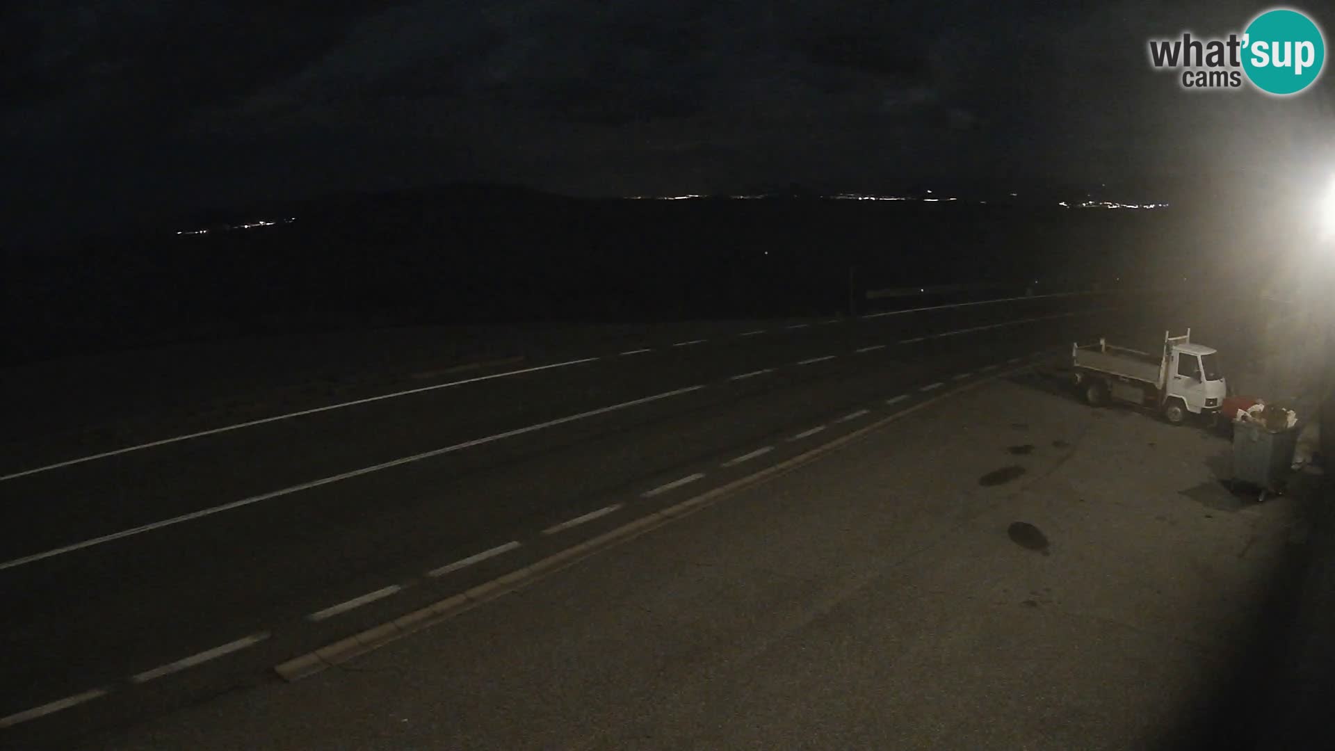 Webcam Adriatic highway D8 near SENJ – view to KRK island
