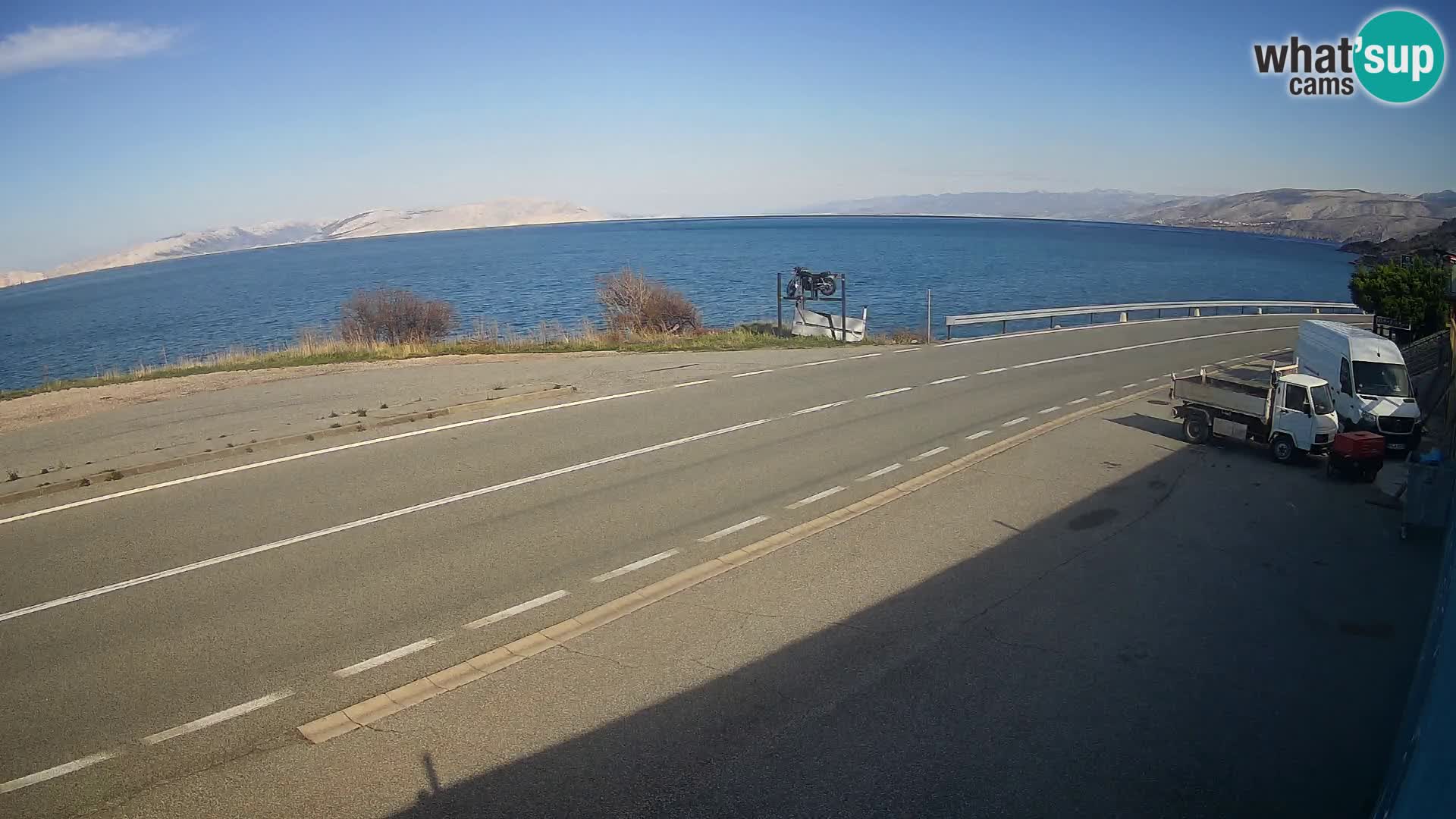 Webcam statale Adriatica D8 vicino SEGNA – Panorama su VEGLIA