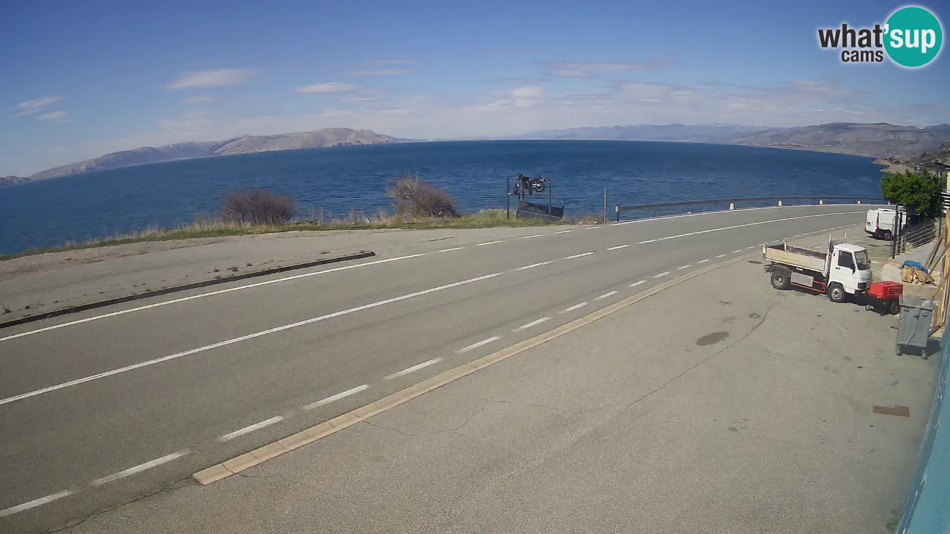 Webcam statale Adriatica D8 vicino SEGNA – Panorama su VEGLIA