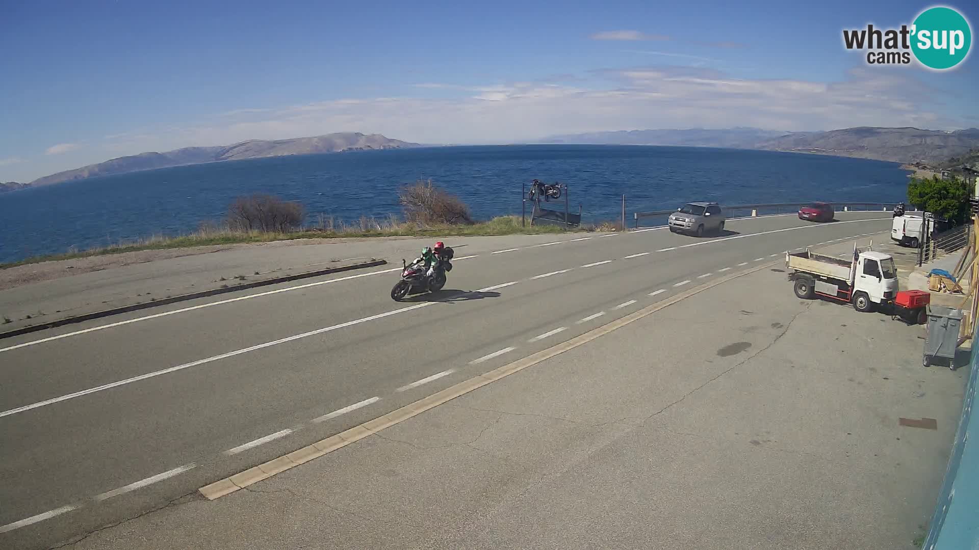 Webcam statale Adriatica D8 vicino SEGNA – Panorama su VEGLIA
