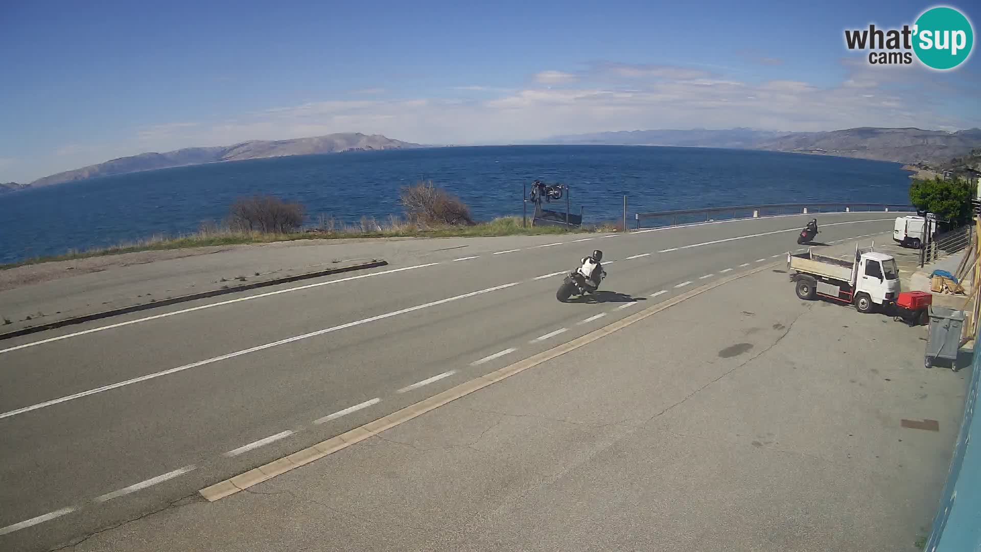 Webcam statale Adriatica D8 vicino SEGNA – Panorama su VEGLIA