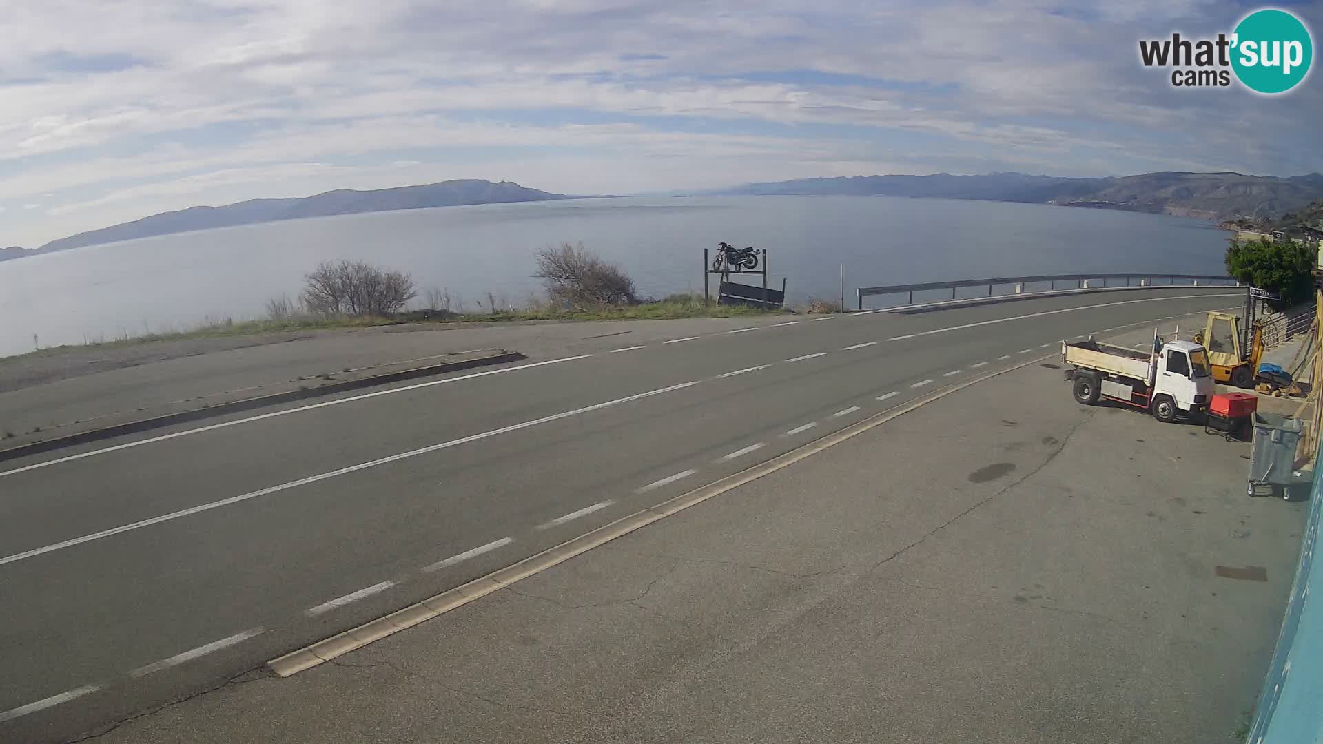 Webcam statale Adriatica D8 vicino SEGNA – Panorama su VEGLIA