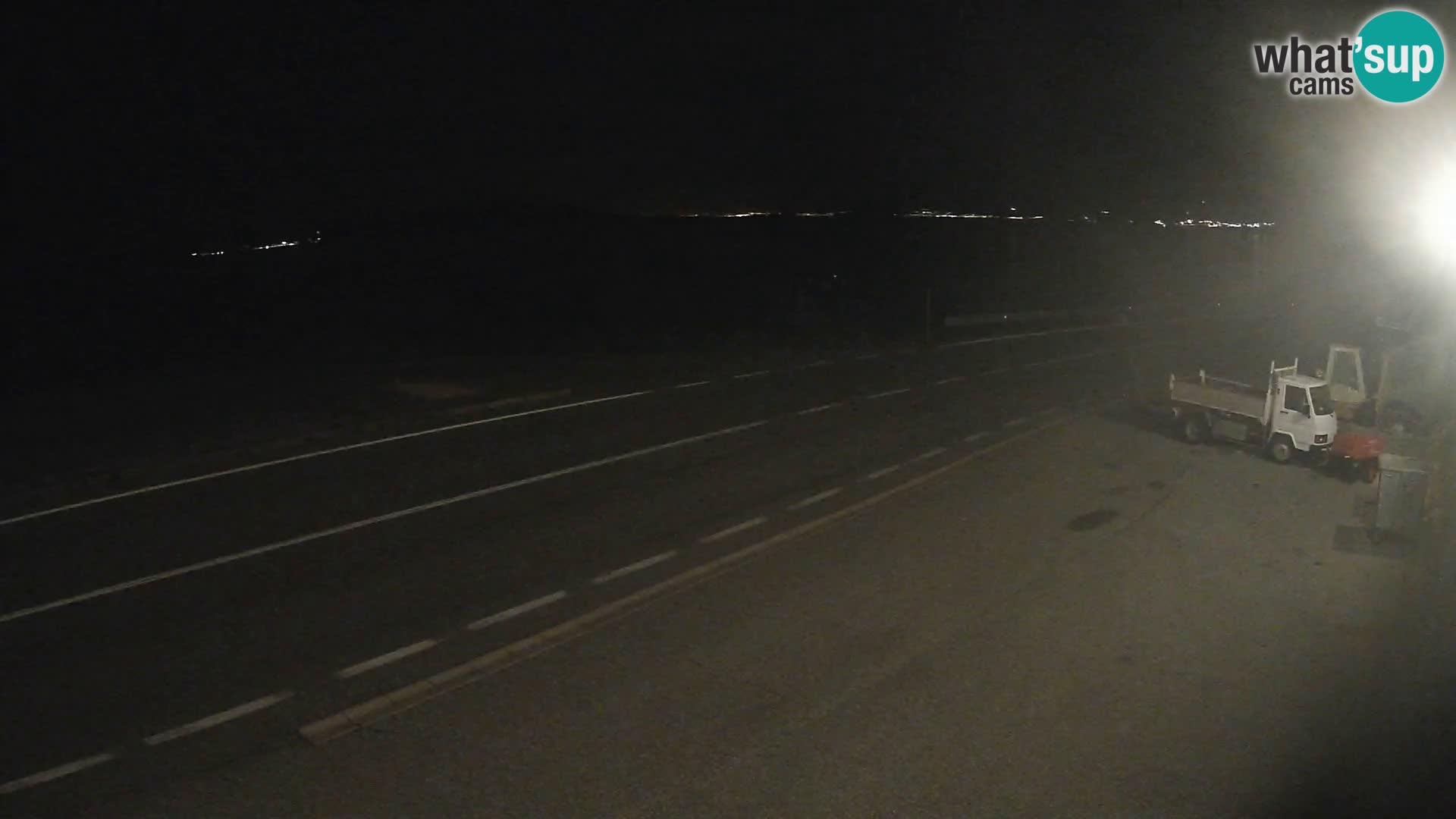 Webcam autopista adriática D8 cerca de SENJ – vista de la isla de KRK