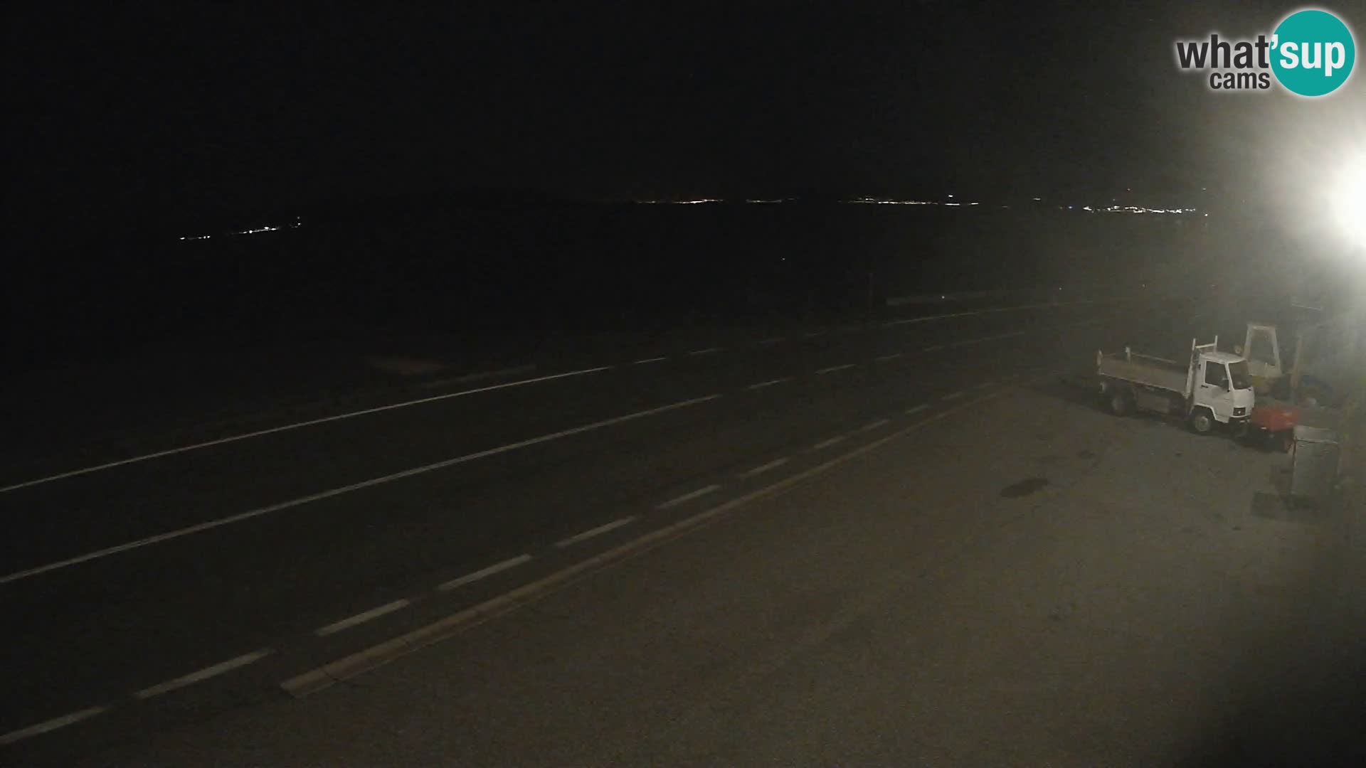 Webcam Adriatic highway D8 near SENJ – view to KRK island