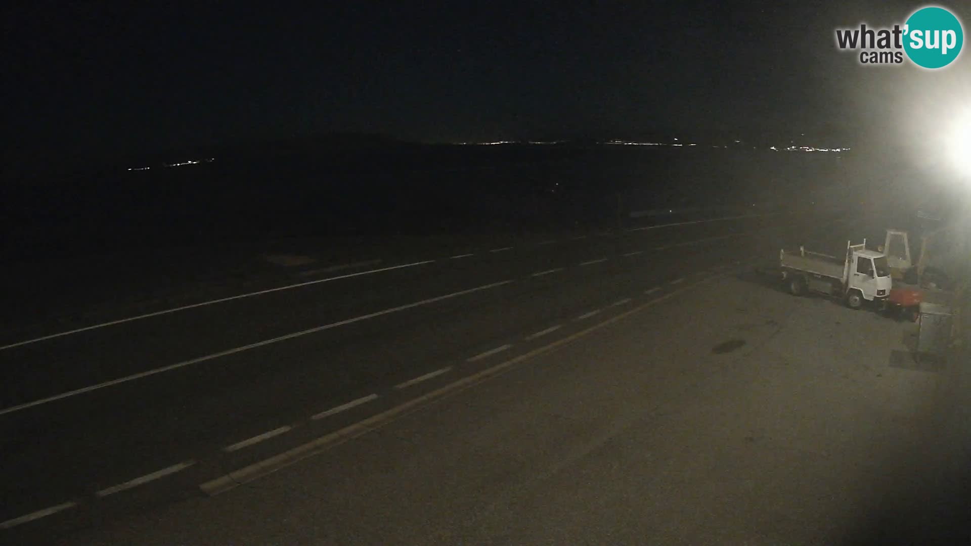 Webcam autoroute Adriatique D8 près de SENJ – vue sur l’île de KRK