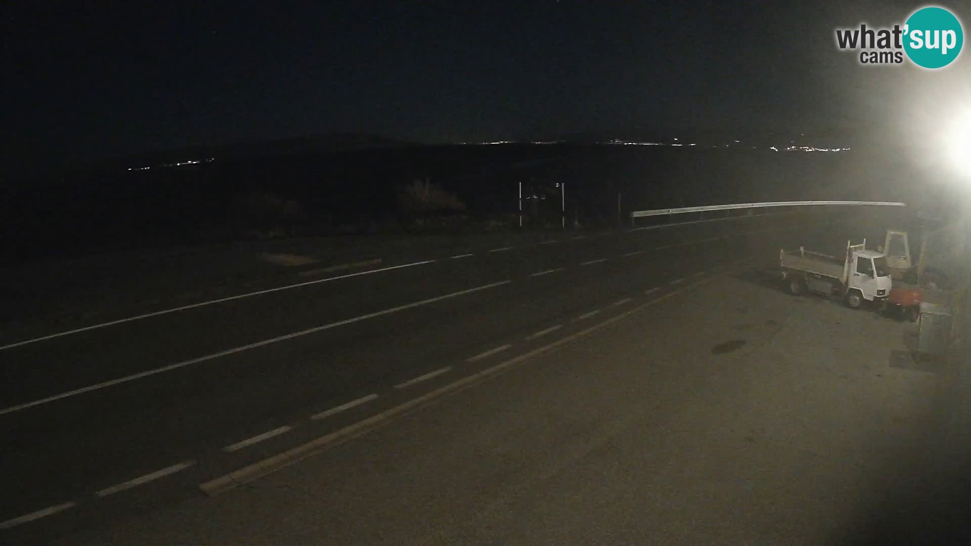 Webcam autoroute Adriatique D8 près de SENJ – vue sur l’île de KRK