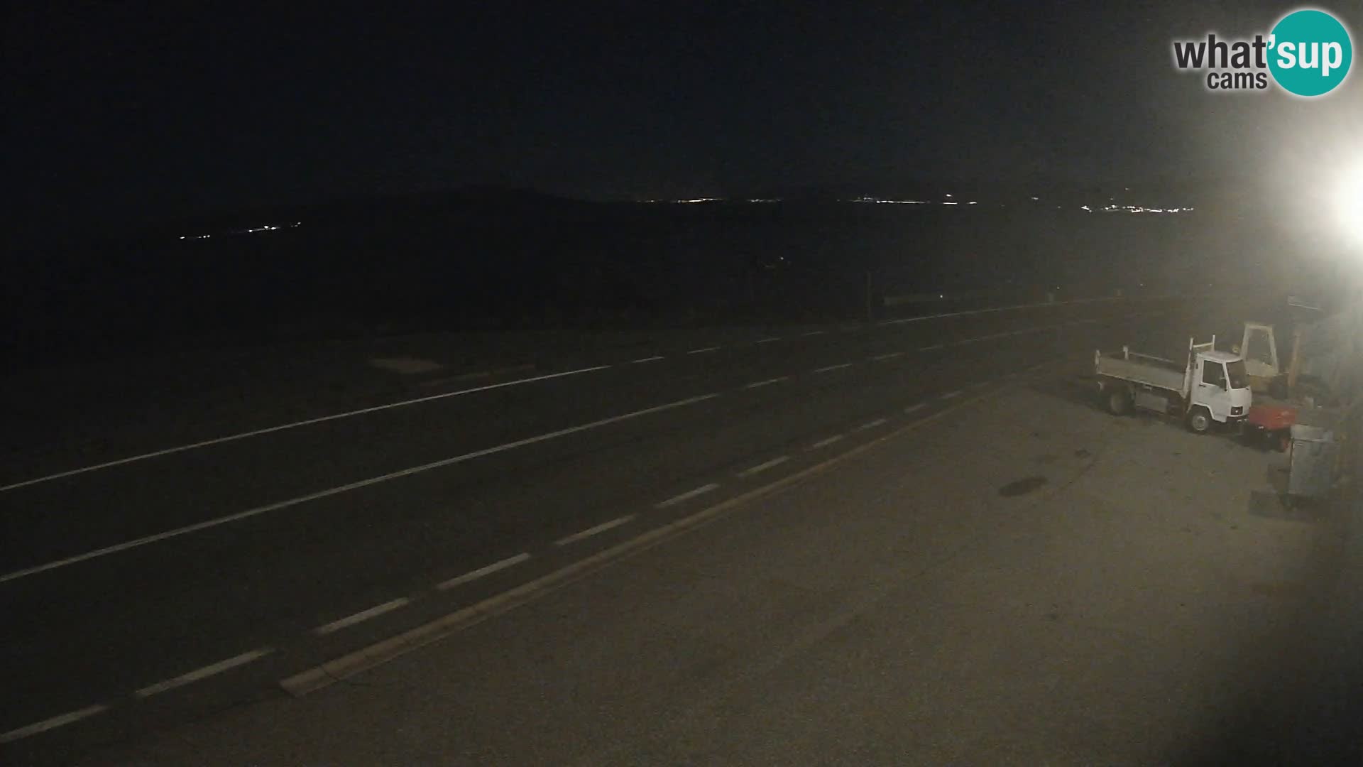 Webcam Adria-Autobahn D8 bei SENJ – Blick auf die Insel KRK