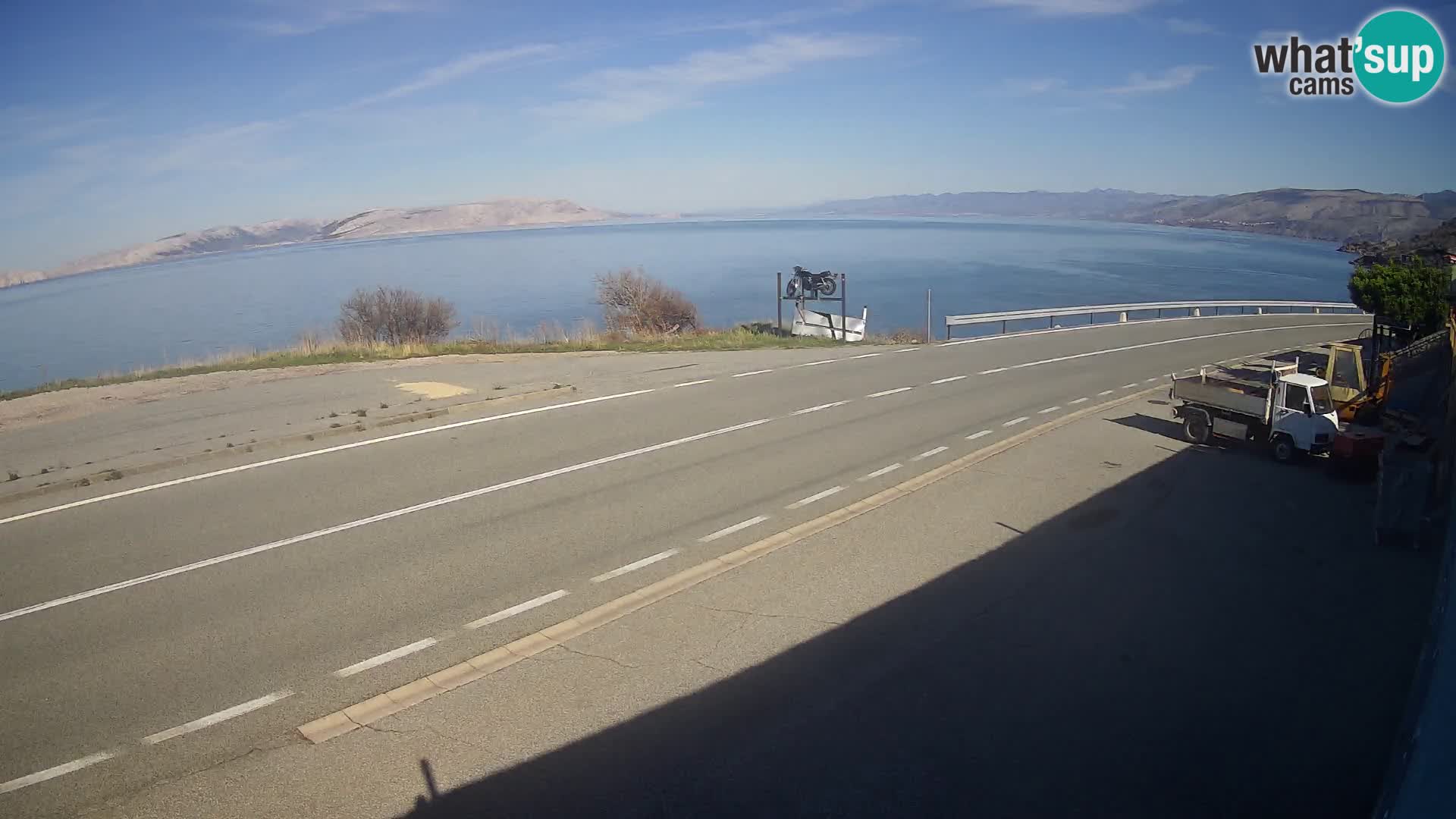 Webcam statale Adriatica D8 vicino SEGNA – Panorama su VEGLIA