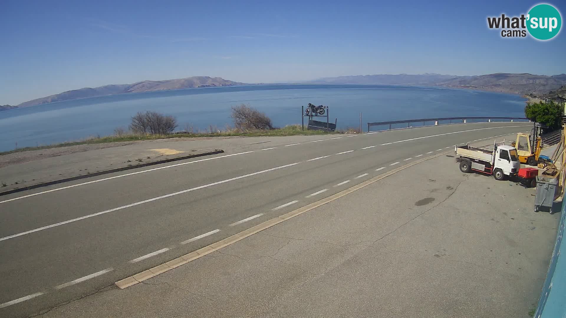 Webcam statale Adriatica D8 vicino SEGNA – Panorama su VEGLIA