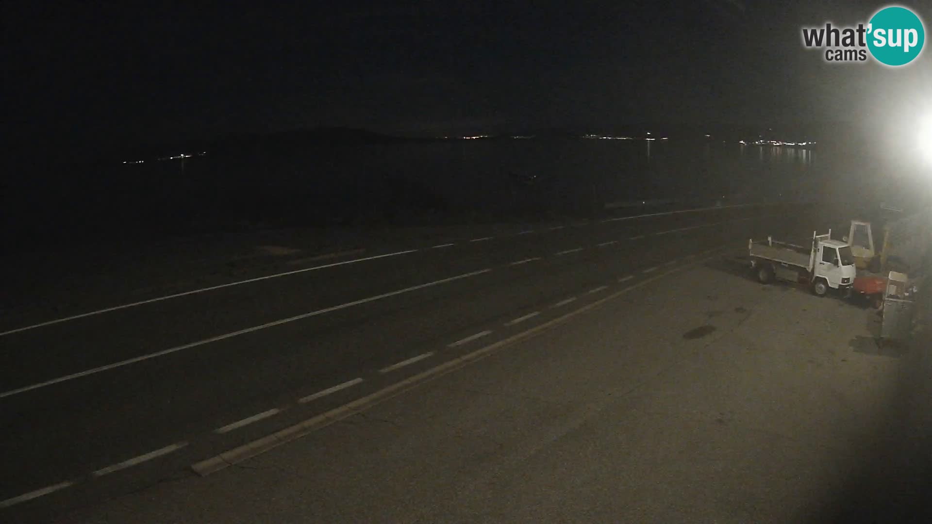 Webcam autopista adriática D8 cerca de SENJ – vista de la isla de KRK