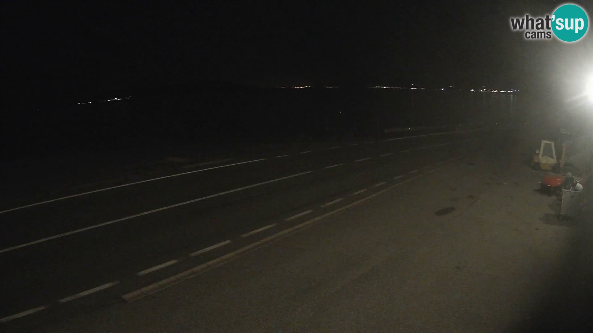 Webcam Adriatic highway D8 near SENJ – view to KRK island
