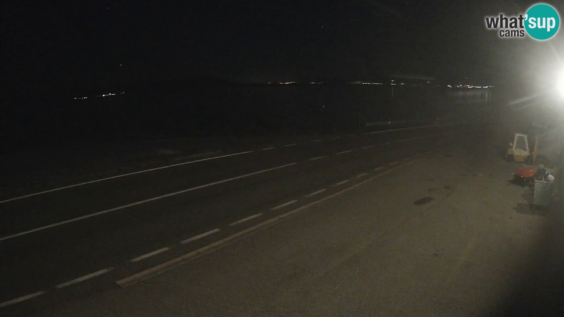Webcam Adriatic highway D8 near SENJ – view to KRK island