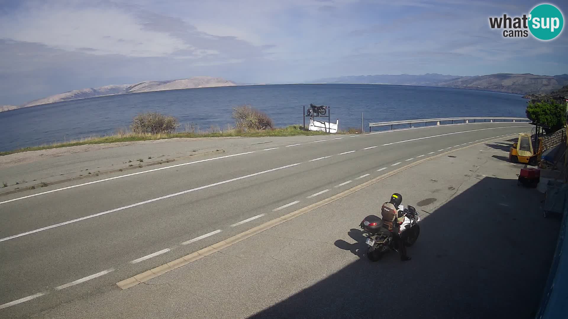 Web kamera Jadranska Magistrala kod SENJa – pogled na KRK