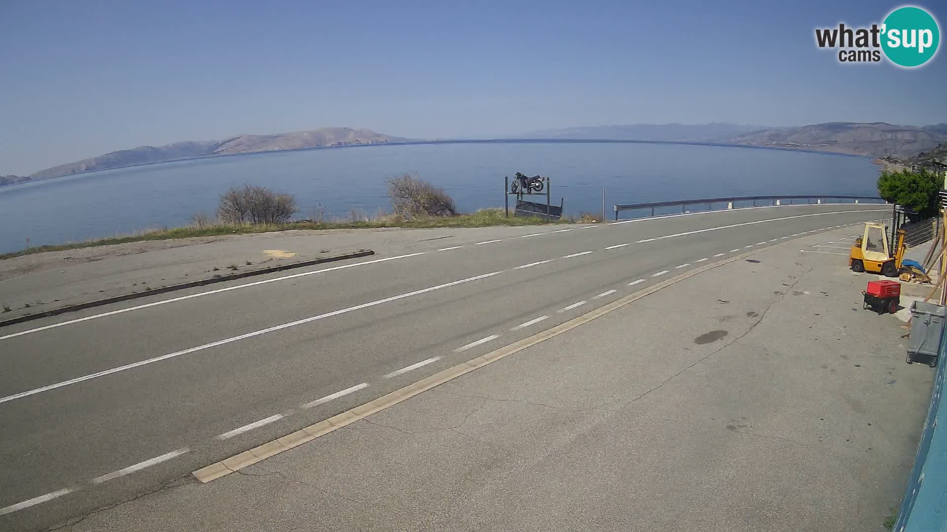 Webcam statale Adriatica D8 vicino SEGNA – Panorama su VEGLIA