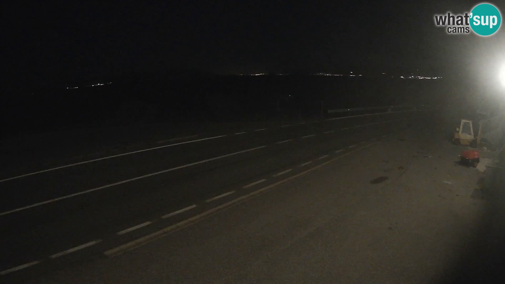 Webcam autopista adriática D8 cerca de SENJ – vista de la isla de KRK