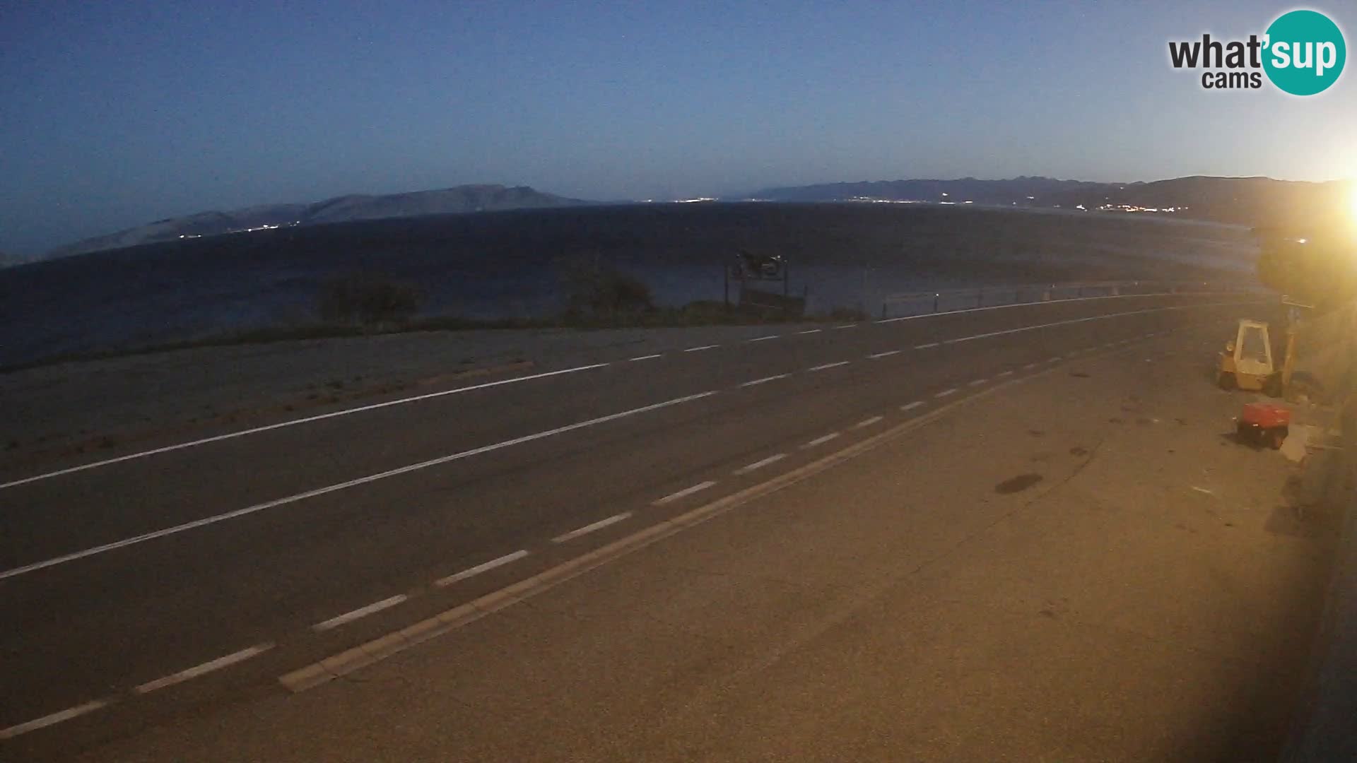 Webcam statale Adriatica D8 vicino SEGNA – Panorama su VEGLIA