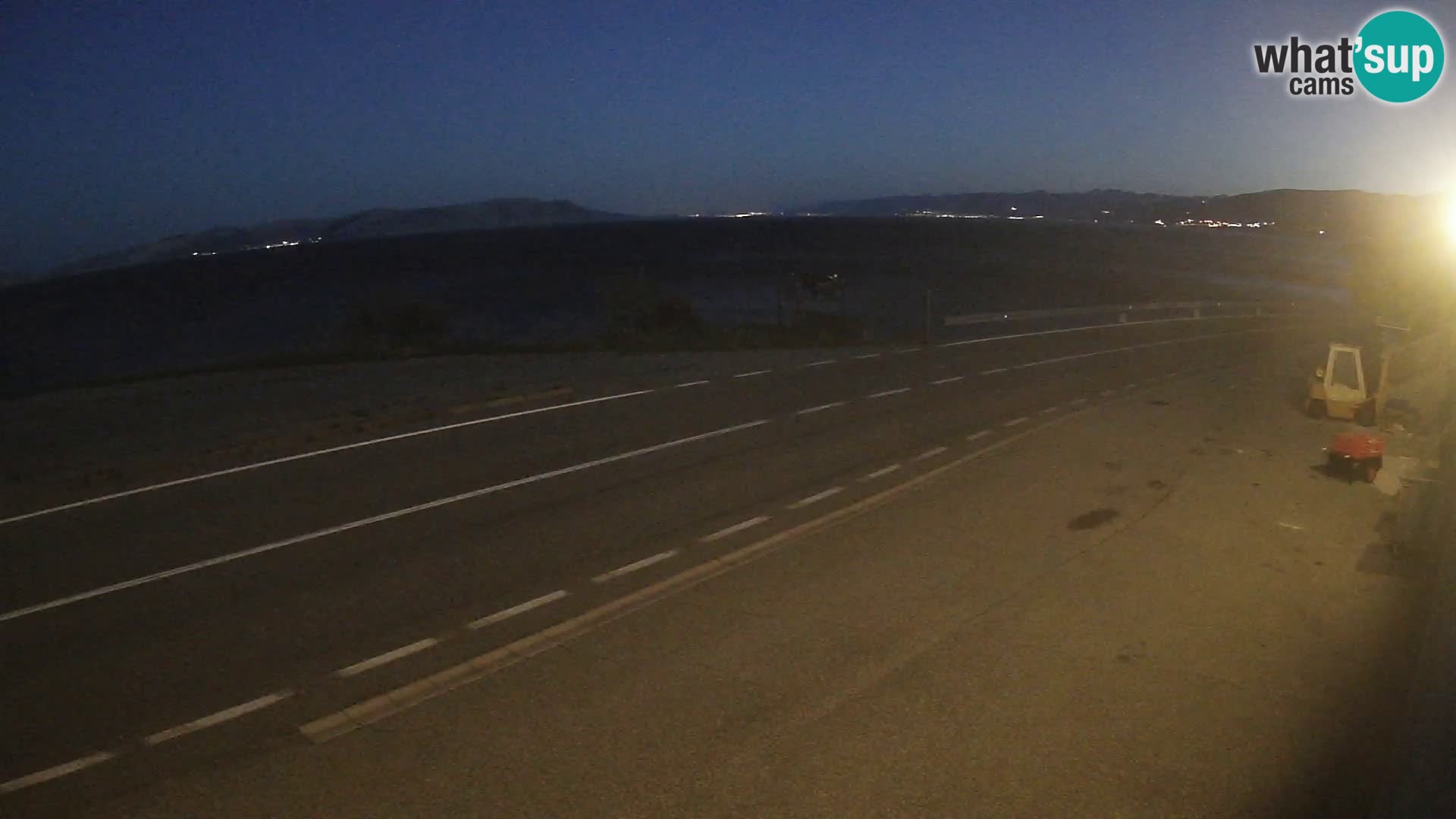 Webcam statale Adriatica D8 vicino SEGNA – Panorama su VEGLIA