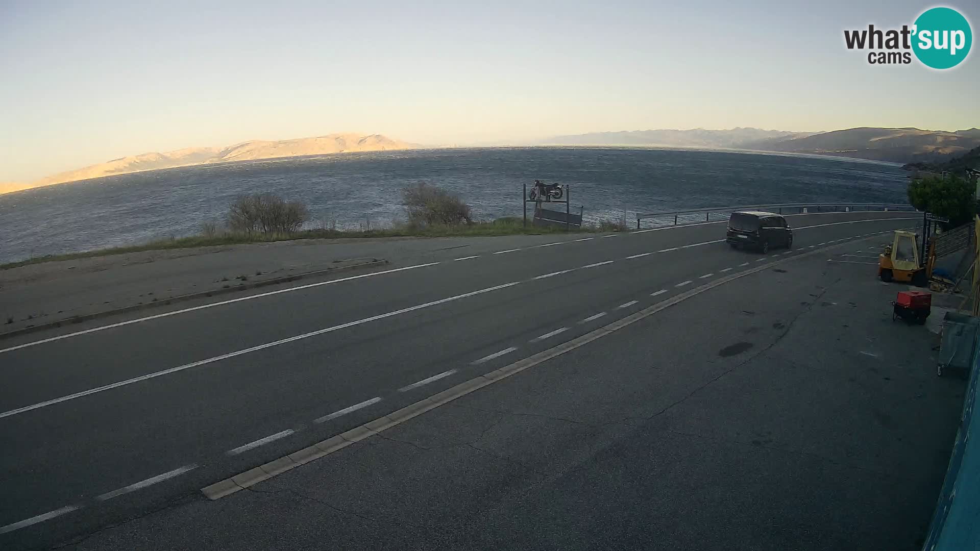 Webcam statale Adriatica D8 vicino SEGNA – Panorama su VEGLIA