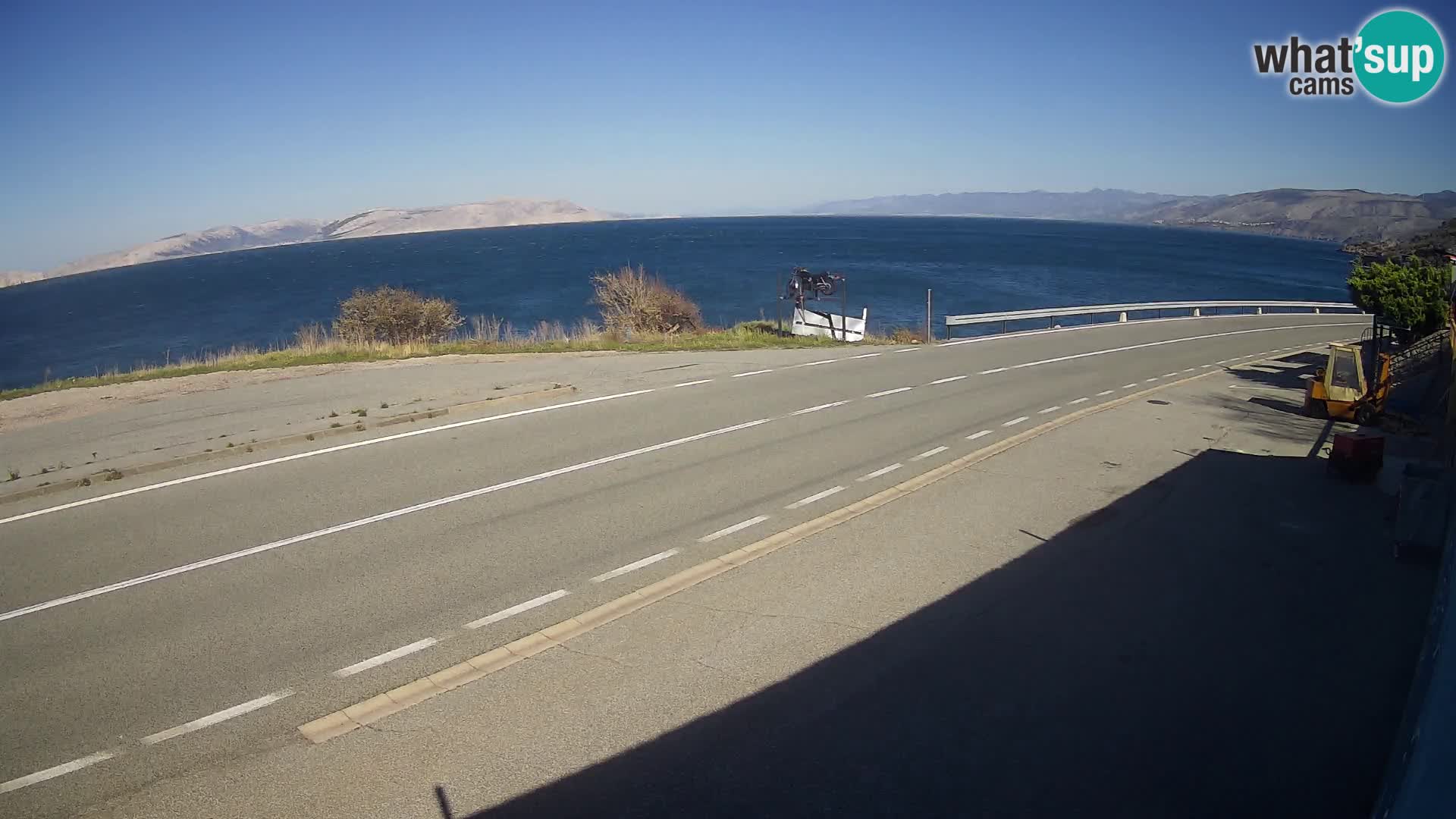 Web kamera Jadranska Magistrala kod SENJa – pogled na KRK