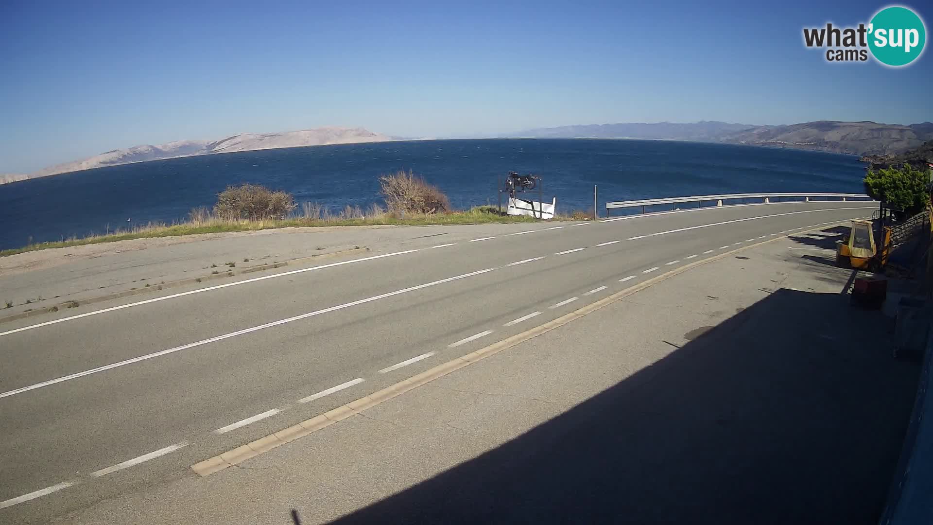 Webcam statale Adriatica D8 vicino SEGNA – Panorama su VEGLIA