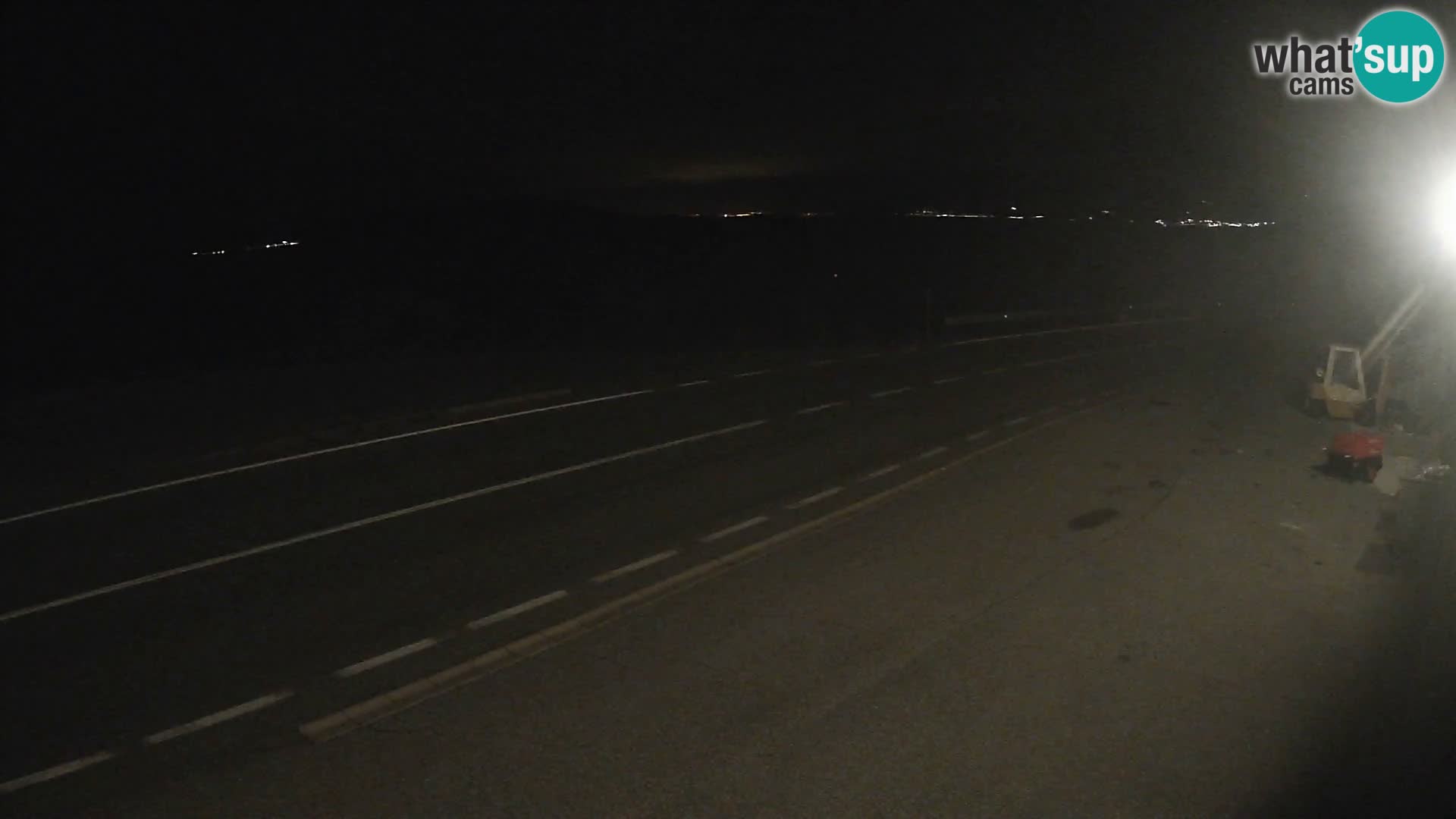 Webcam Adriatic highway D8 near SENJ – view to KRK island