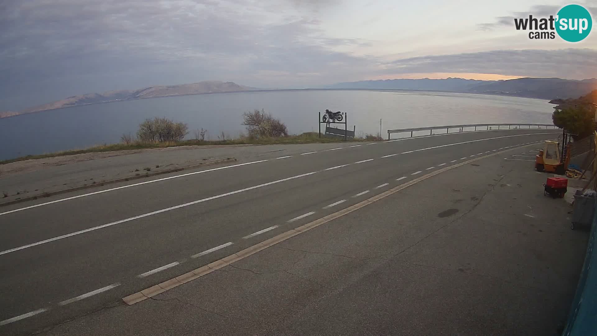 Webcam statale Adriatica D8 vicino SEGNA – Panorama su VEGLIA