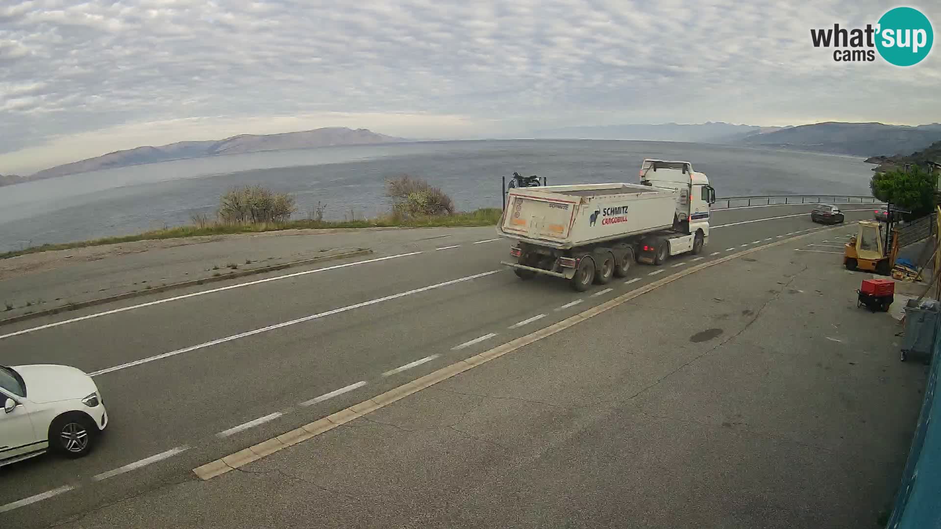 Webcam statale Adriatica D8 vicino SEGNA – Panorama su VEGLIA