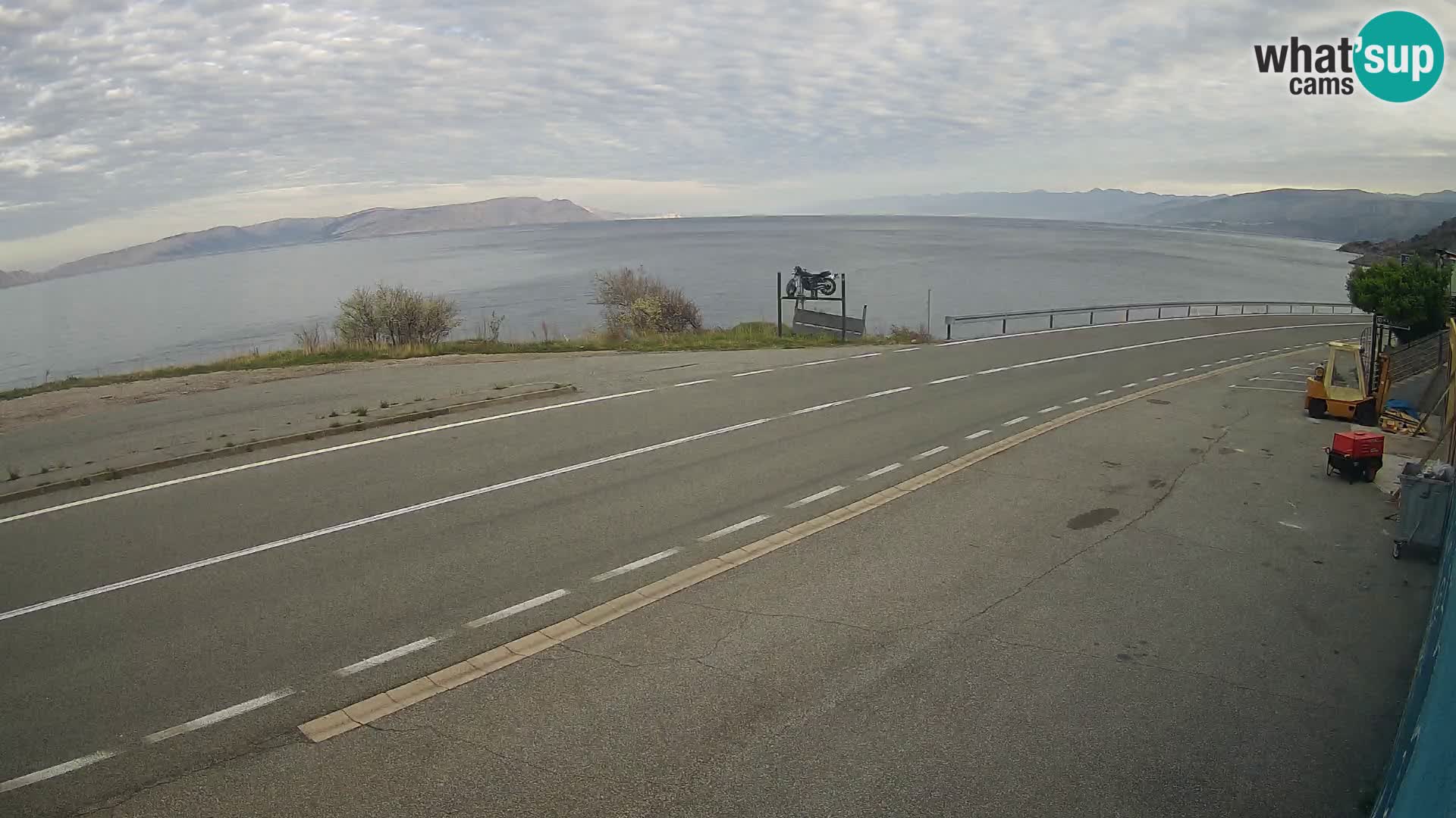 Webcam statale Adriatica D8 vicino SEGNA – Panorama su VEGLIA