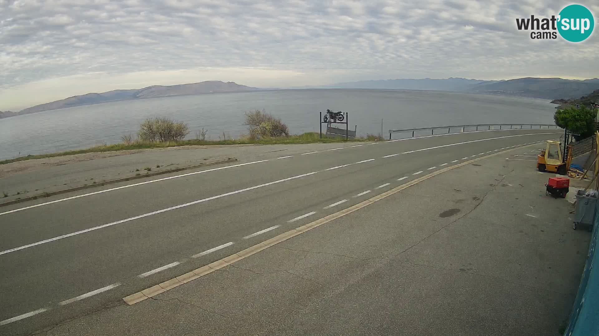 Webcam statale Adriatica D8 vicino SEGNA – Panorama su VEGLIA