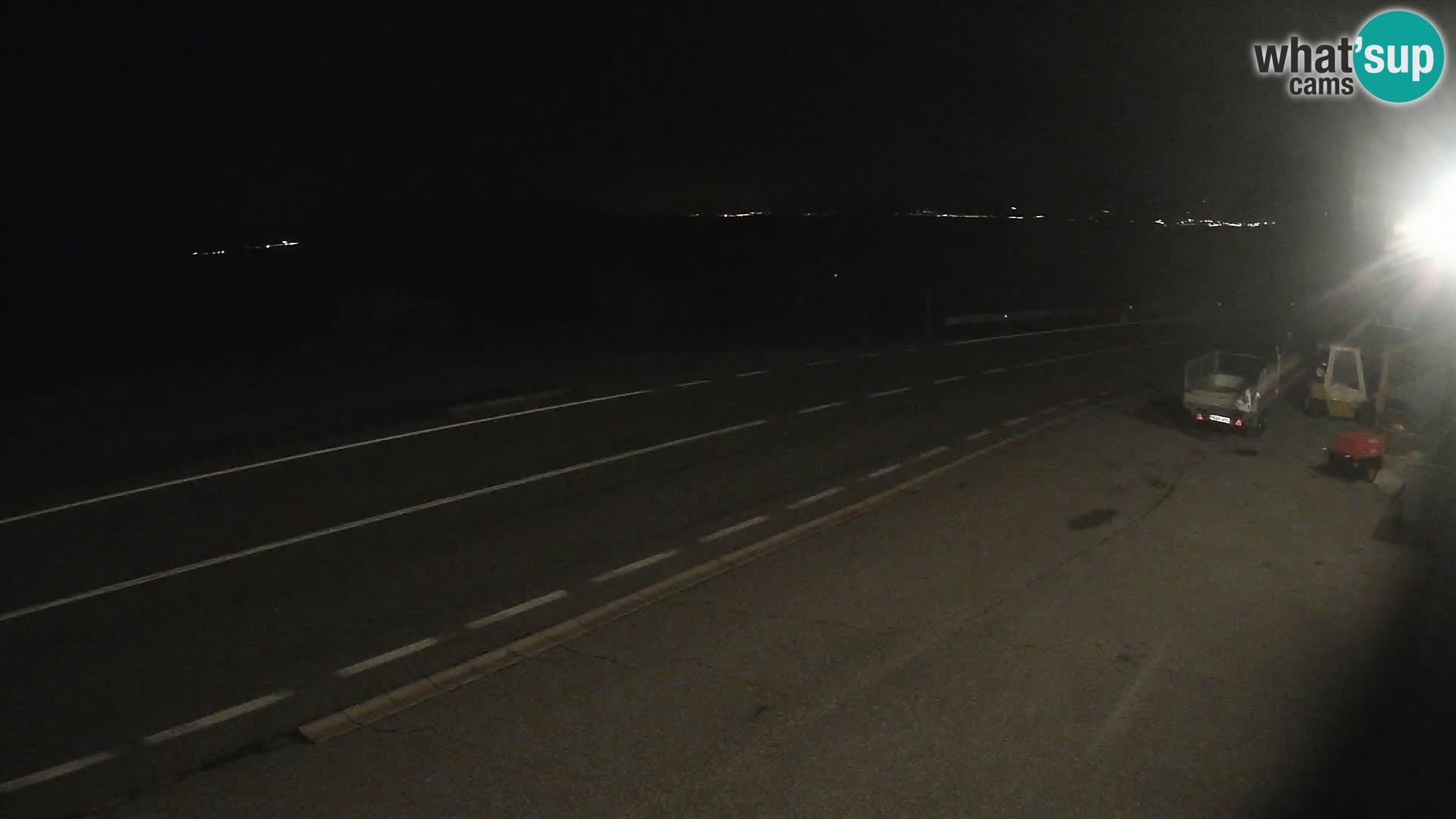 Webcam autoroute Adriatique D8 près de SENJ – vue sur l’île de KRK