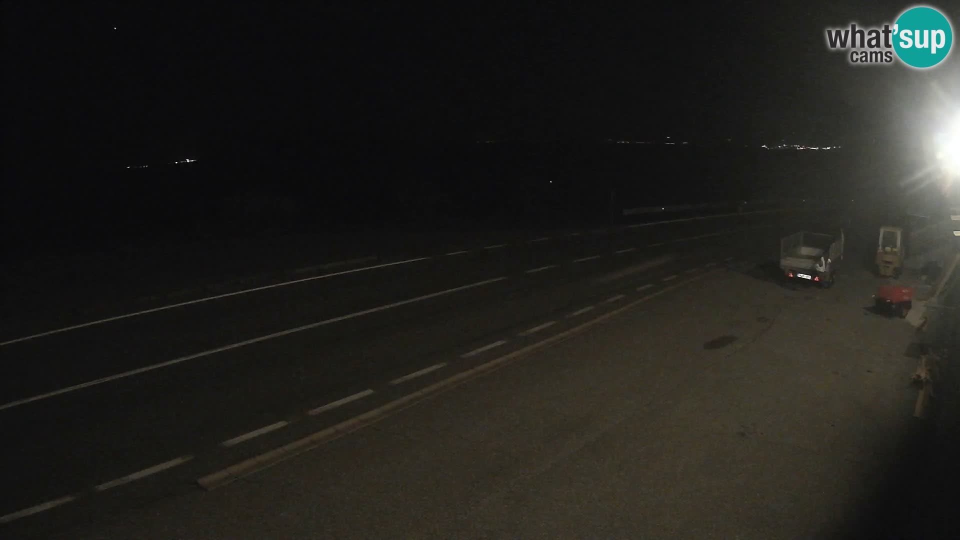 Webcam autoroute Adriatique D8 près de SENJ – vue sur l’île de KRK