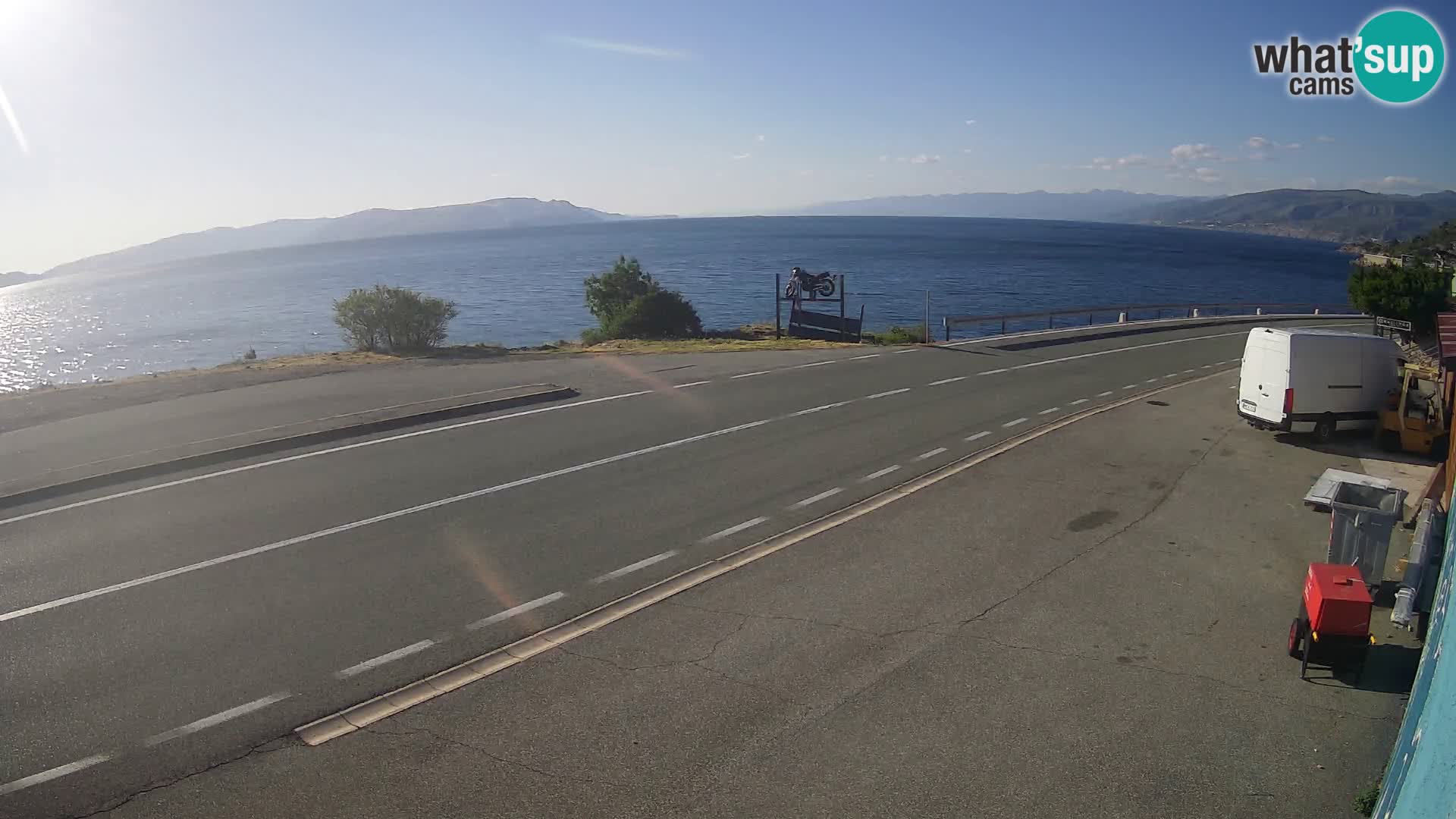 Web kamera Jadranska Magistrala kod SENJa – pogled na KRK