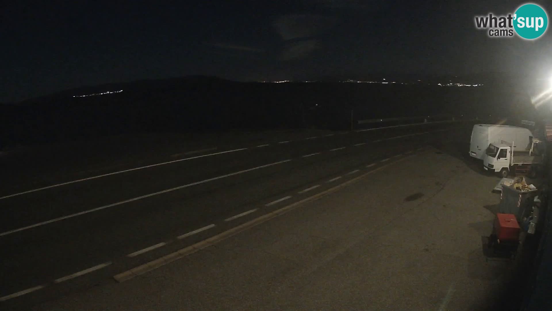 Webcam autoroute Adriatique D8 près de SENJ – vue sur l’île de KRK