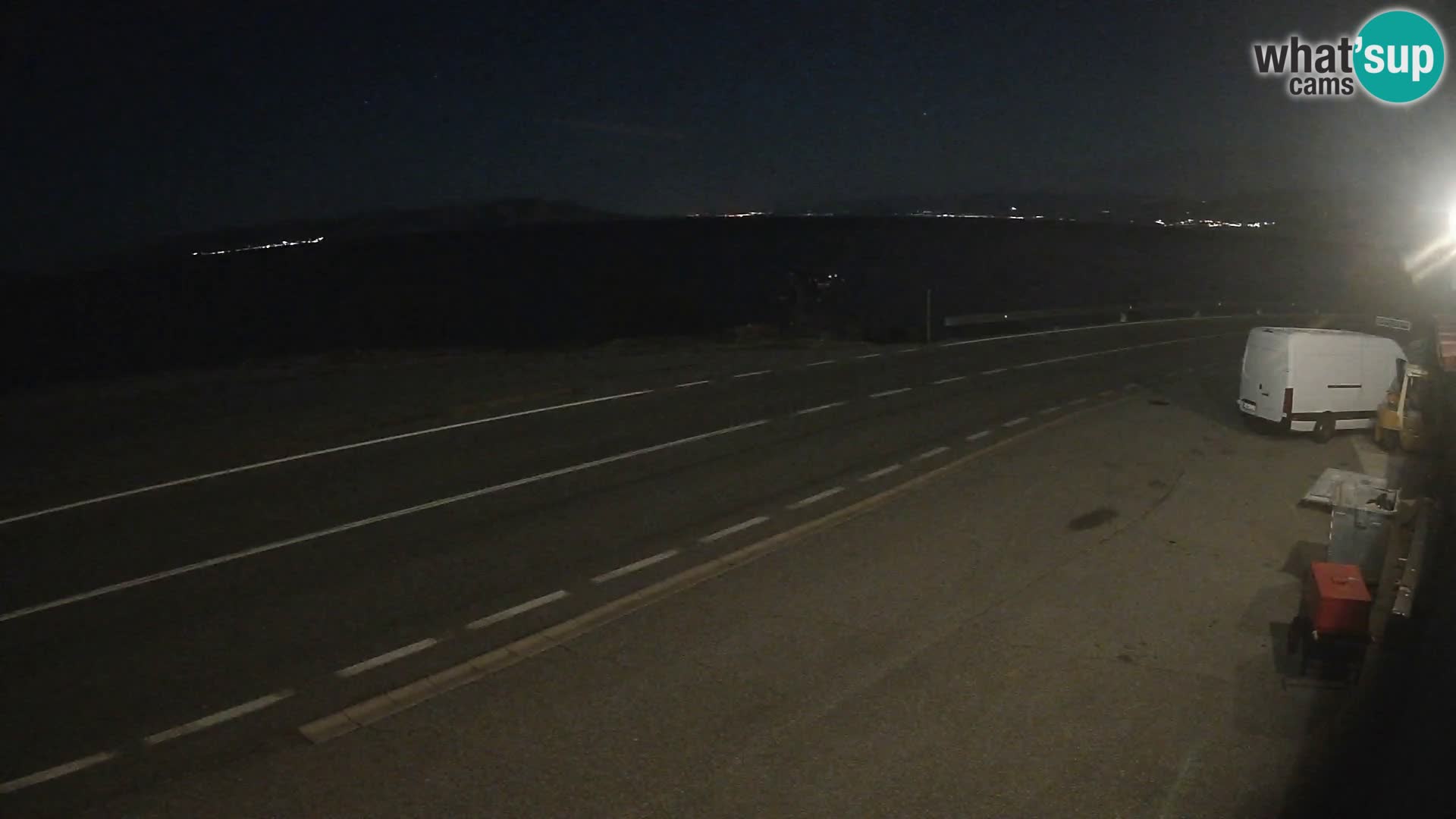 Webcam statale Adriatica D8 vicino SEGNA – Panorama su VEGLIA