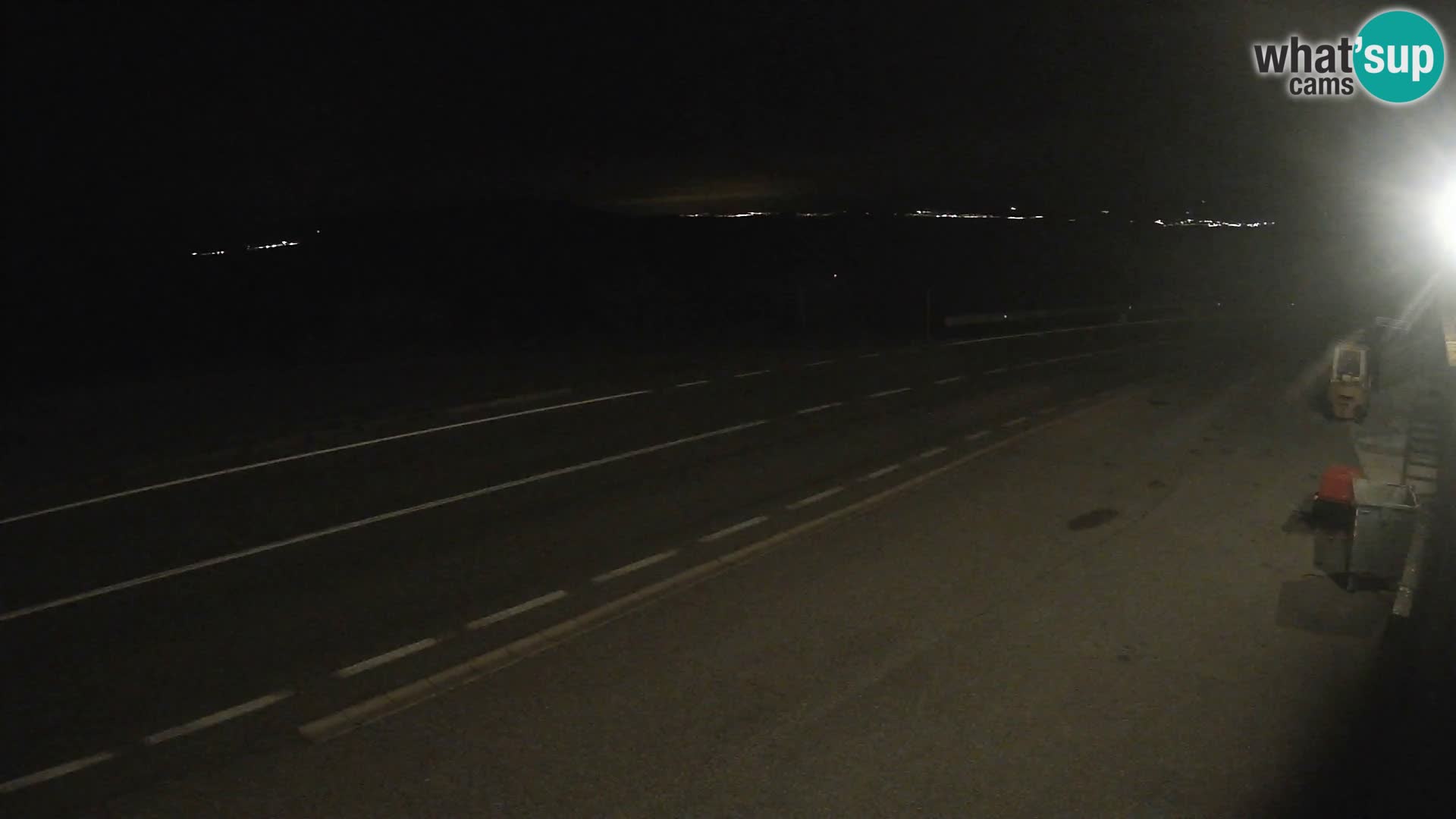 Webcam Adria-Autobahn D8 bei SENJ – Blick auf die Insel KRK