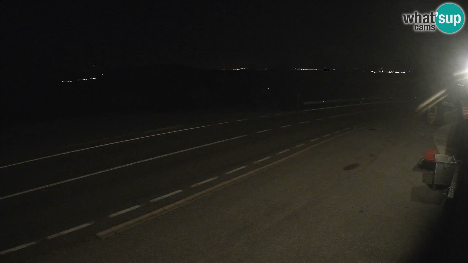 Webcam Adriatic highway D8 near SENJ – view to KRK island