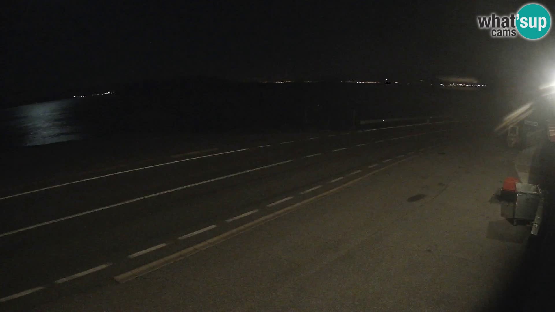 Webcam Adriatic highway D8 near SENJ – view to KRK island