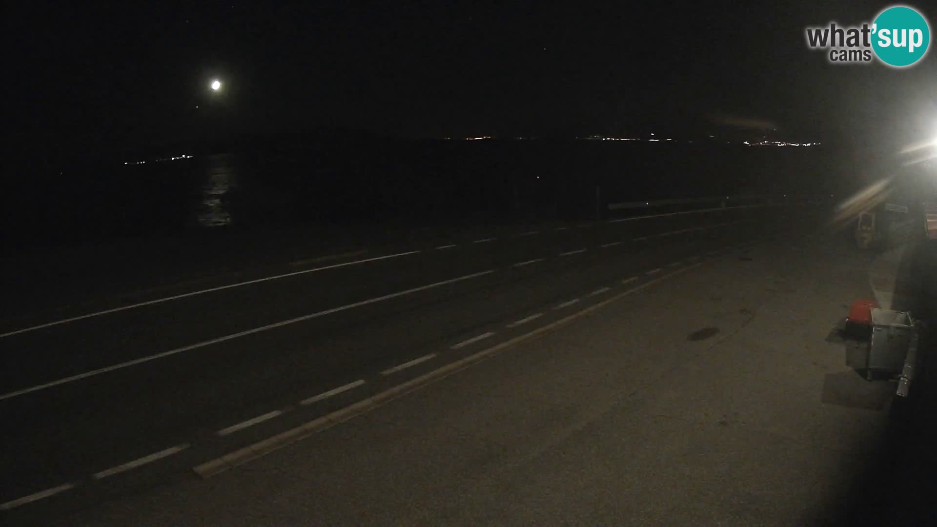 Webcam statale Adriatica D8 vicino SEGNA – Panorama su VEGLIA