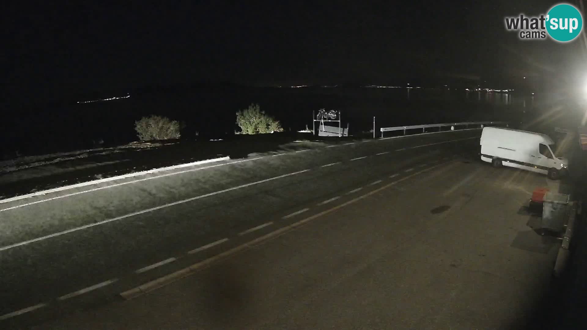 Webcam Adriatic highway D8 near SENJ – view to KRK island