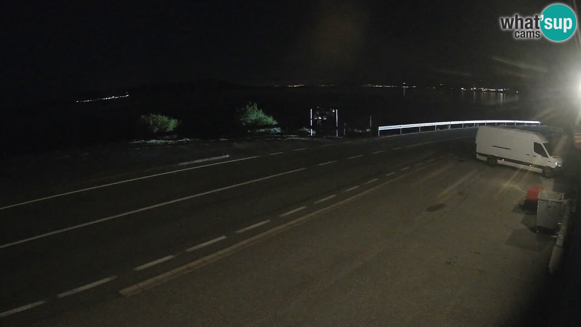 Webcam Adriatic highway D8 near SENJ – view to KRK island