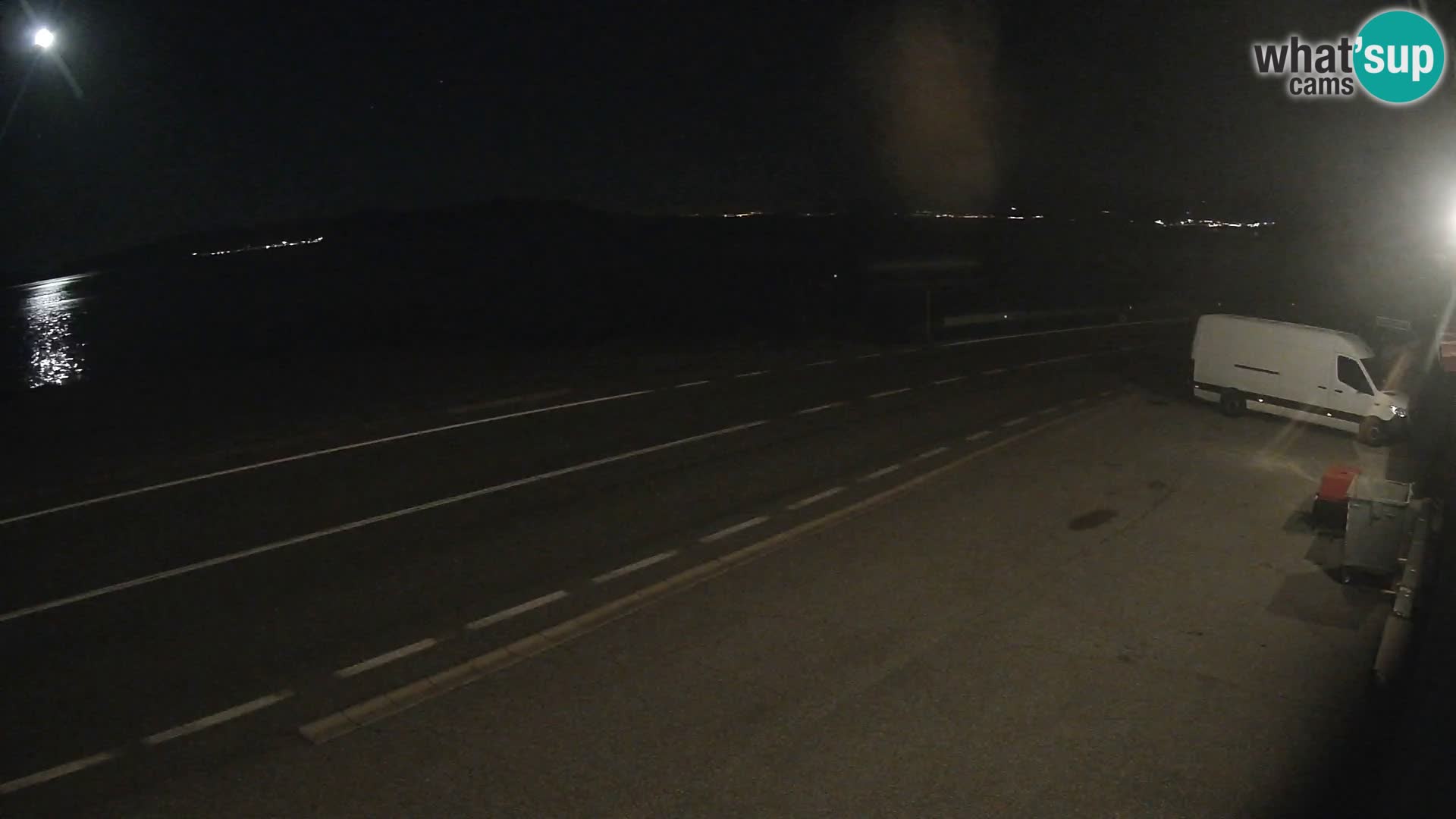 Webcam autopista adriática D8 cerca de SENJ – vista de la isla de KRK