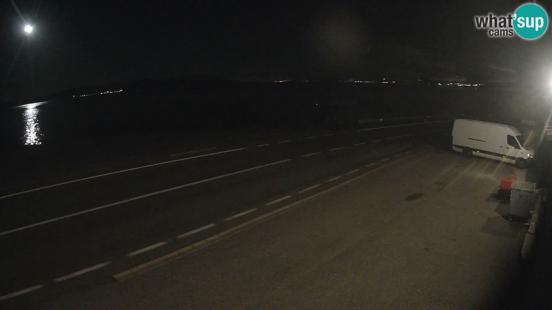 Webcam autoroute Adriatique D8 près de SENJ – vue sur l’île de KRK
