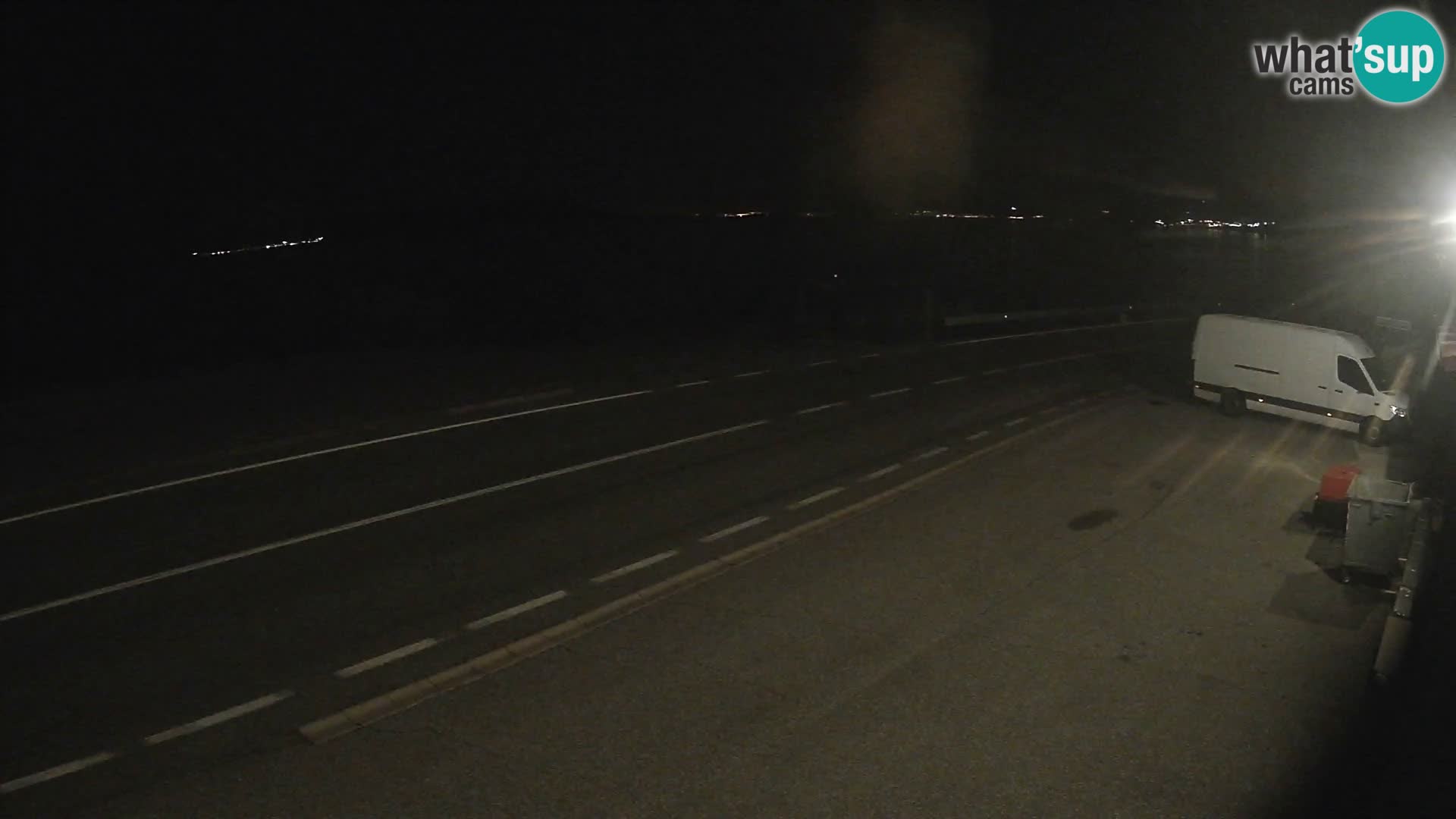 Webcam autoroute Adriatique D8 près de SENJ – vue sur l’île de KRK