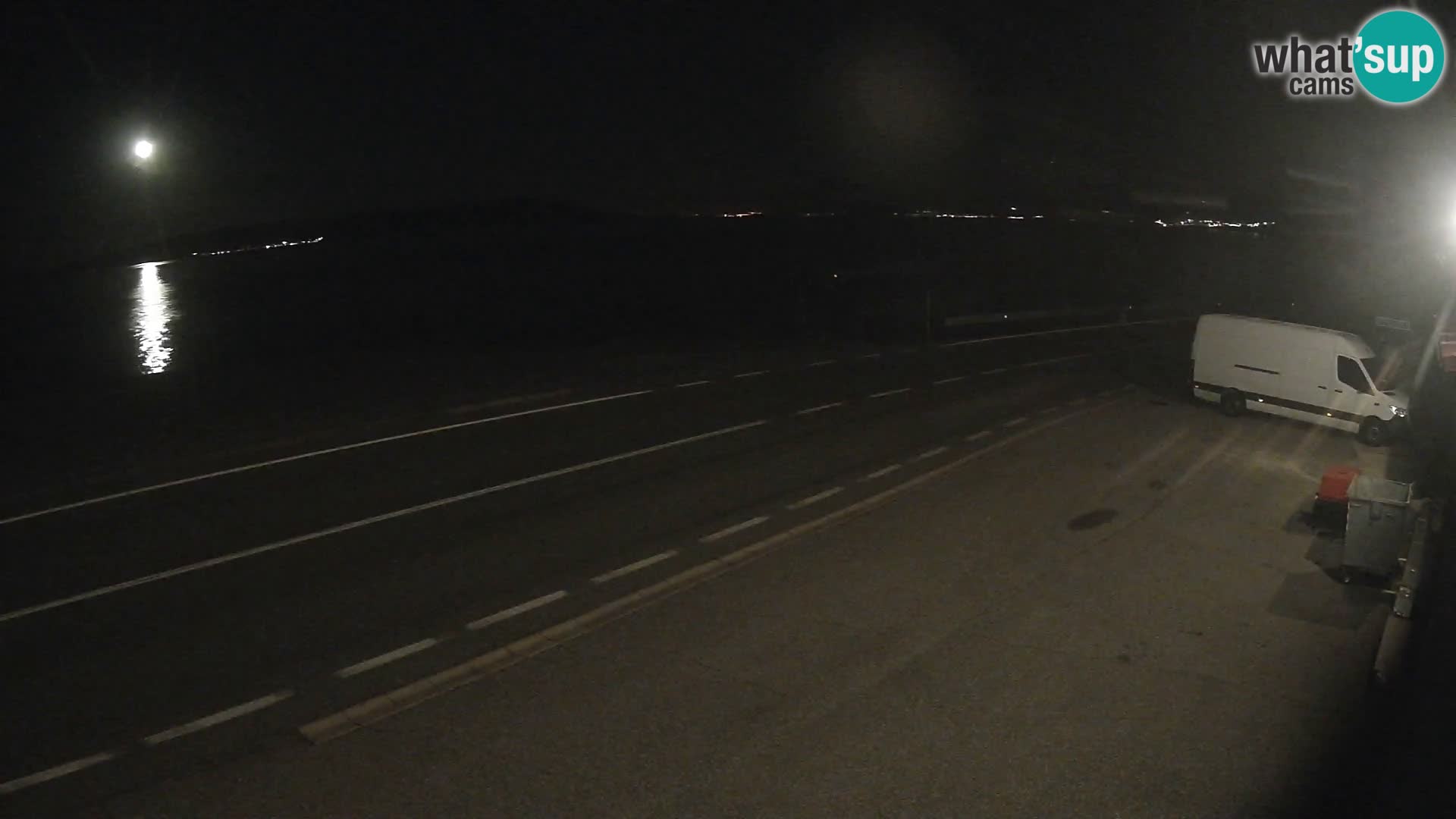Webcam autoroute Adriatique D8 près de SENJ – vue sur l’île de KRK