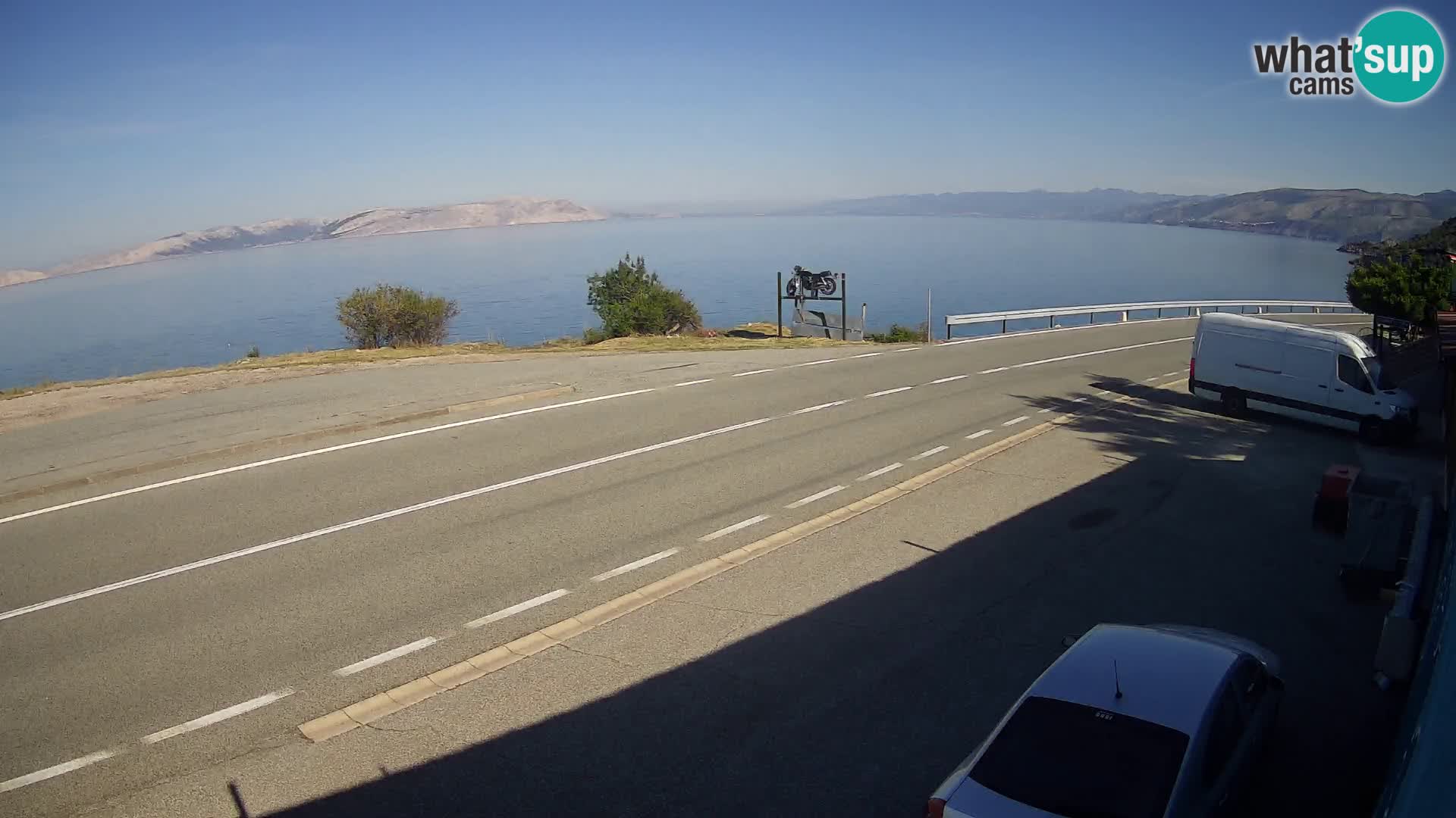 Webcam statale Adriatica D8 vicino SEGNA – Panorama su VEGLIA