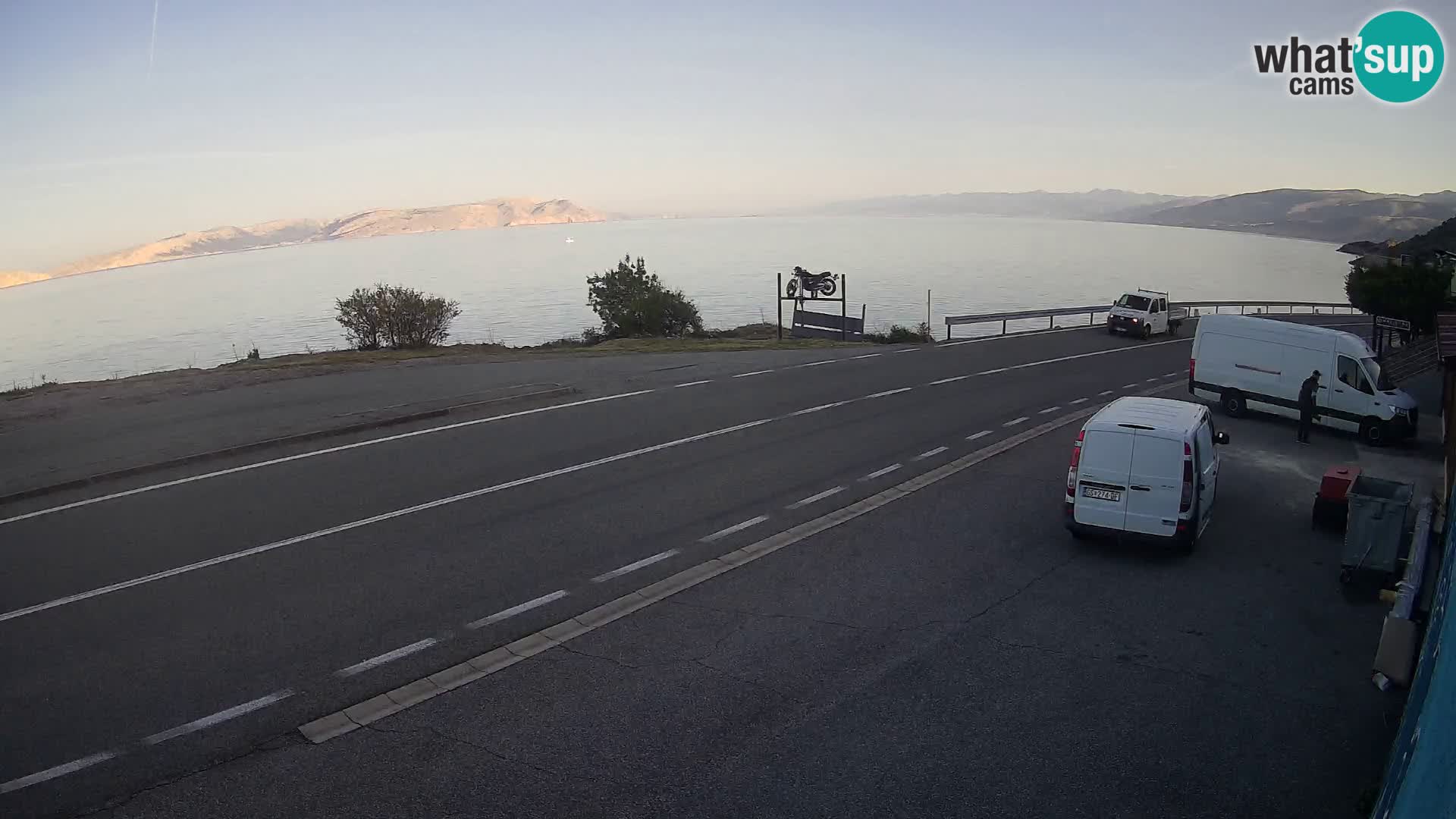 Webcam statale Adriatica D8 vicino SEGNA – Panorama su VEGLIA