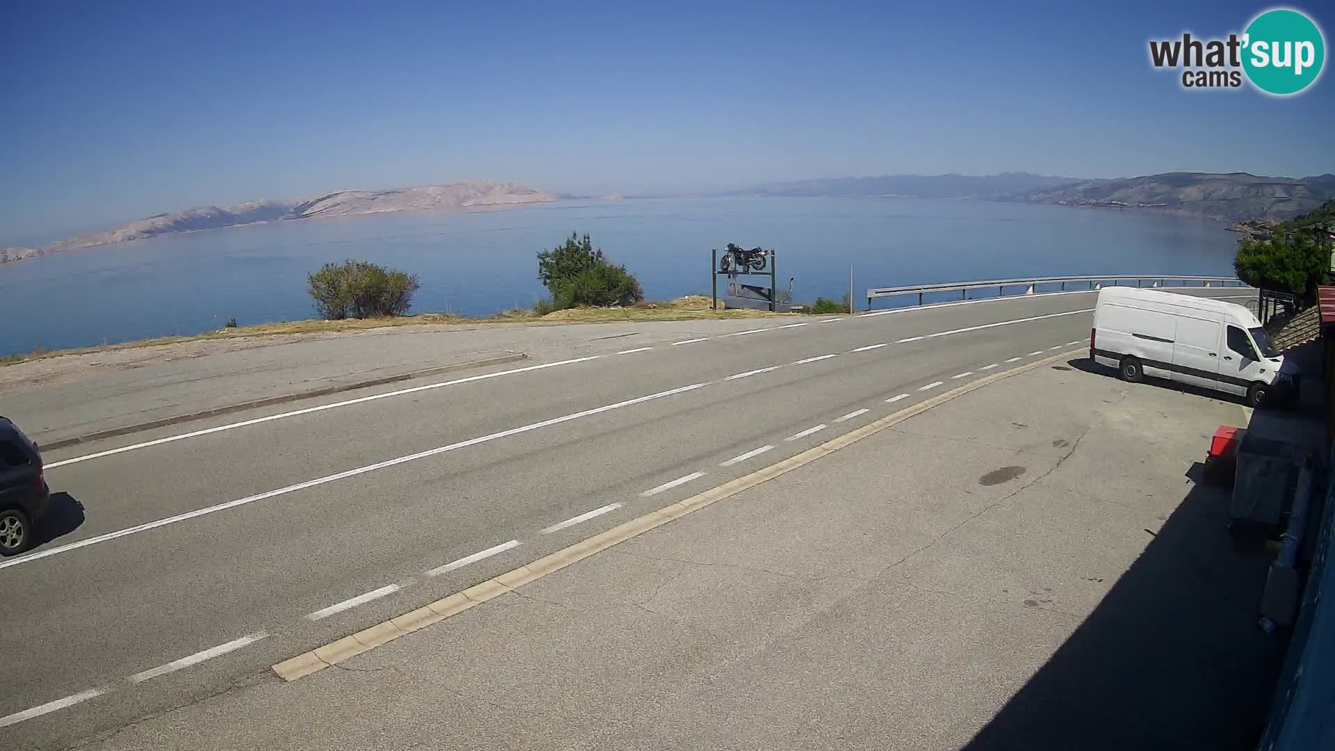 Webcam statale Adriatica D8 vicino SEGNA – Panorama su VEGLIA