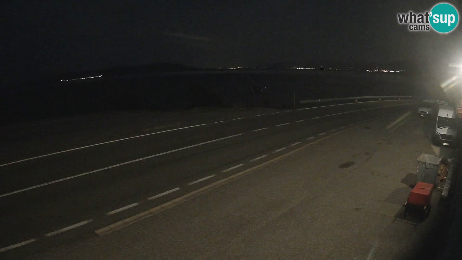Webcam autopista adriática D8 cerca de SENJ – vista de la isla de KRK