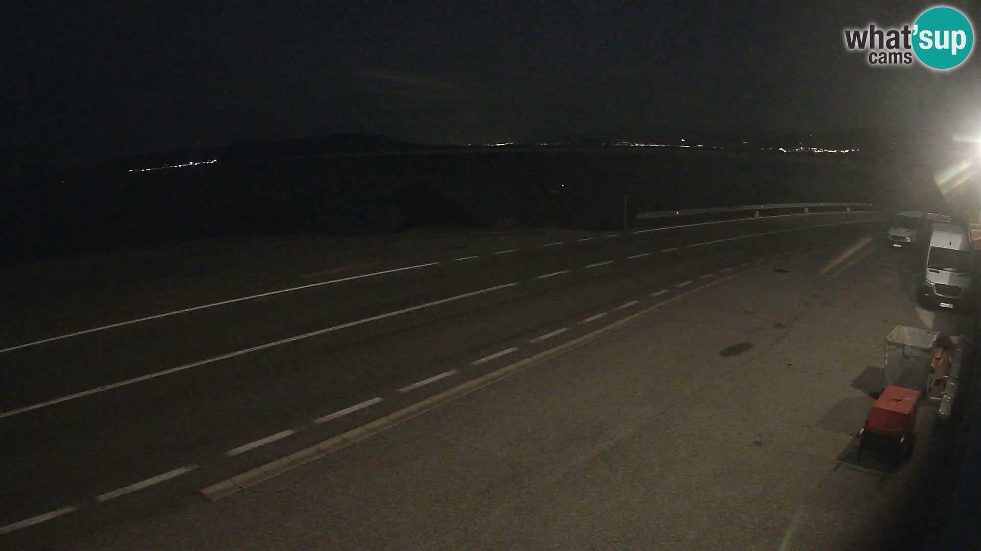 Webcam Adria-Autobahn D8 bei SENJ – Blick auf die Insel KRK
