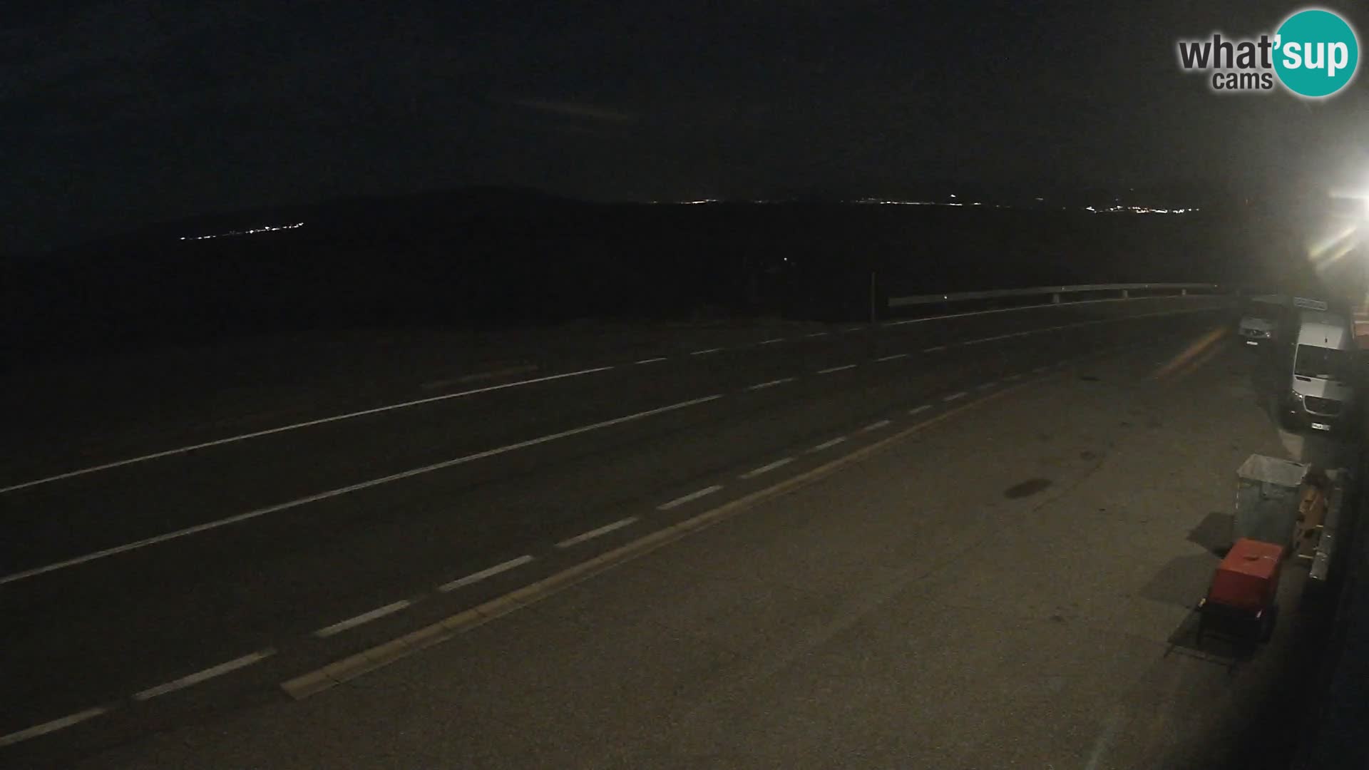 Webcam statale Adriatica D8 vicino SEGNA – Panorama su VEGLIA